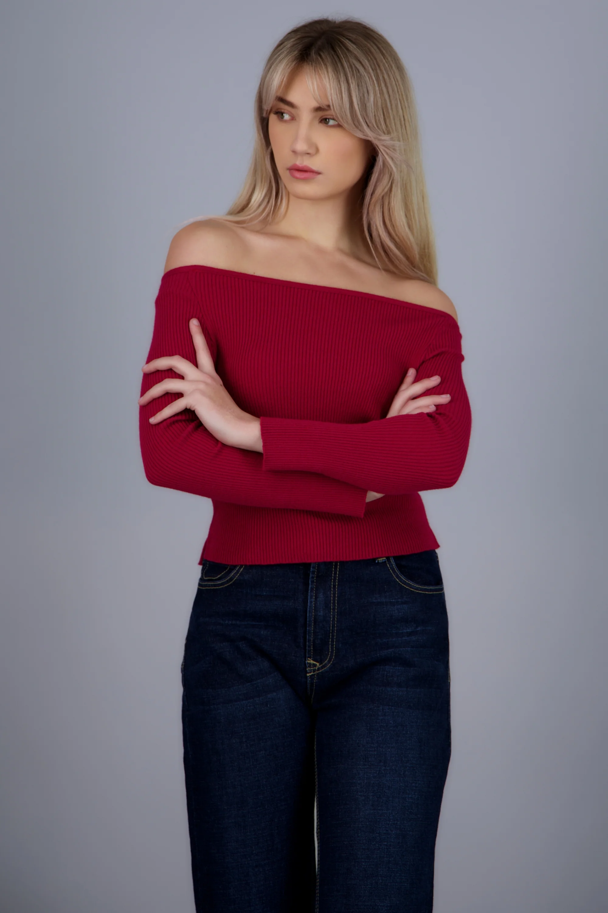 Top off shoulder detalle abertura - Image 2