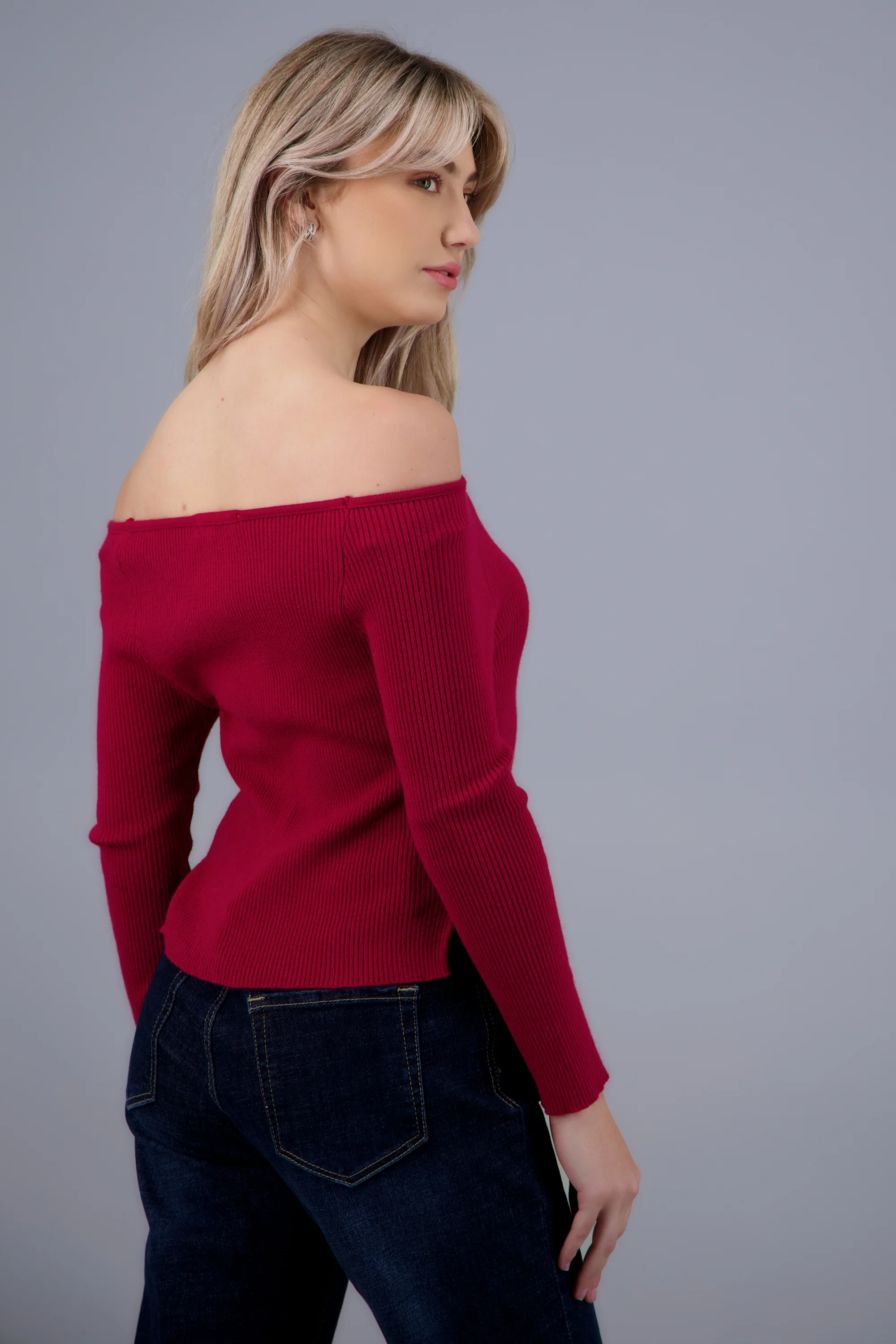 Top off shoulder detalle abertura - Image 4