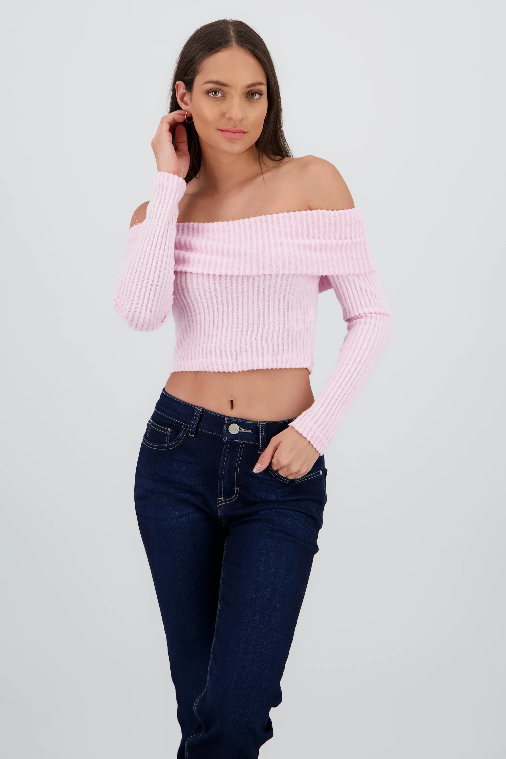 Top off shoulder liso tipo rib - Image 2