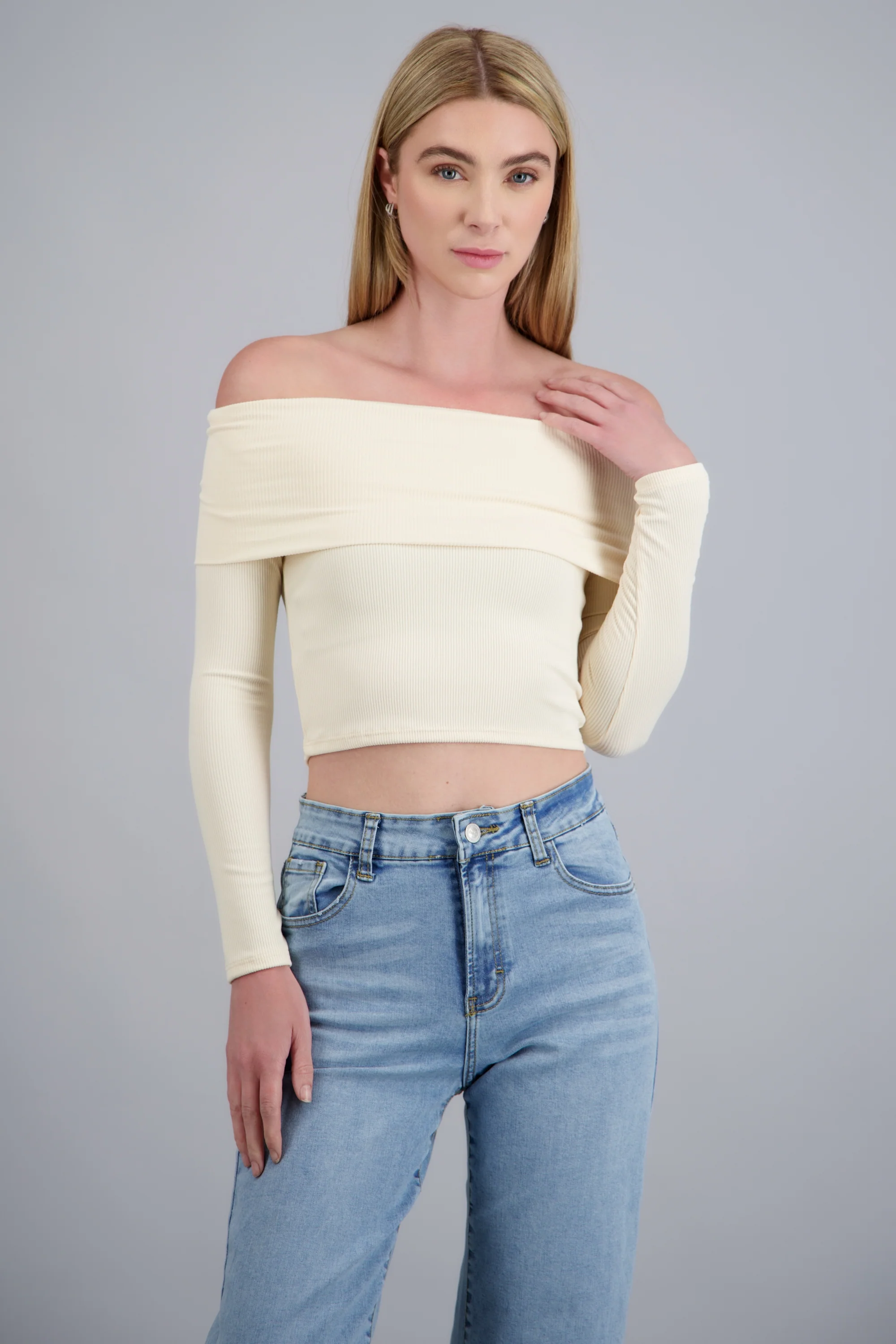 TOP OFF SHOULDER M/L RIB - Image 3