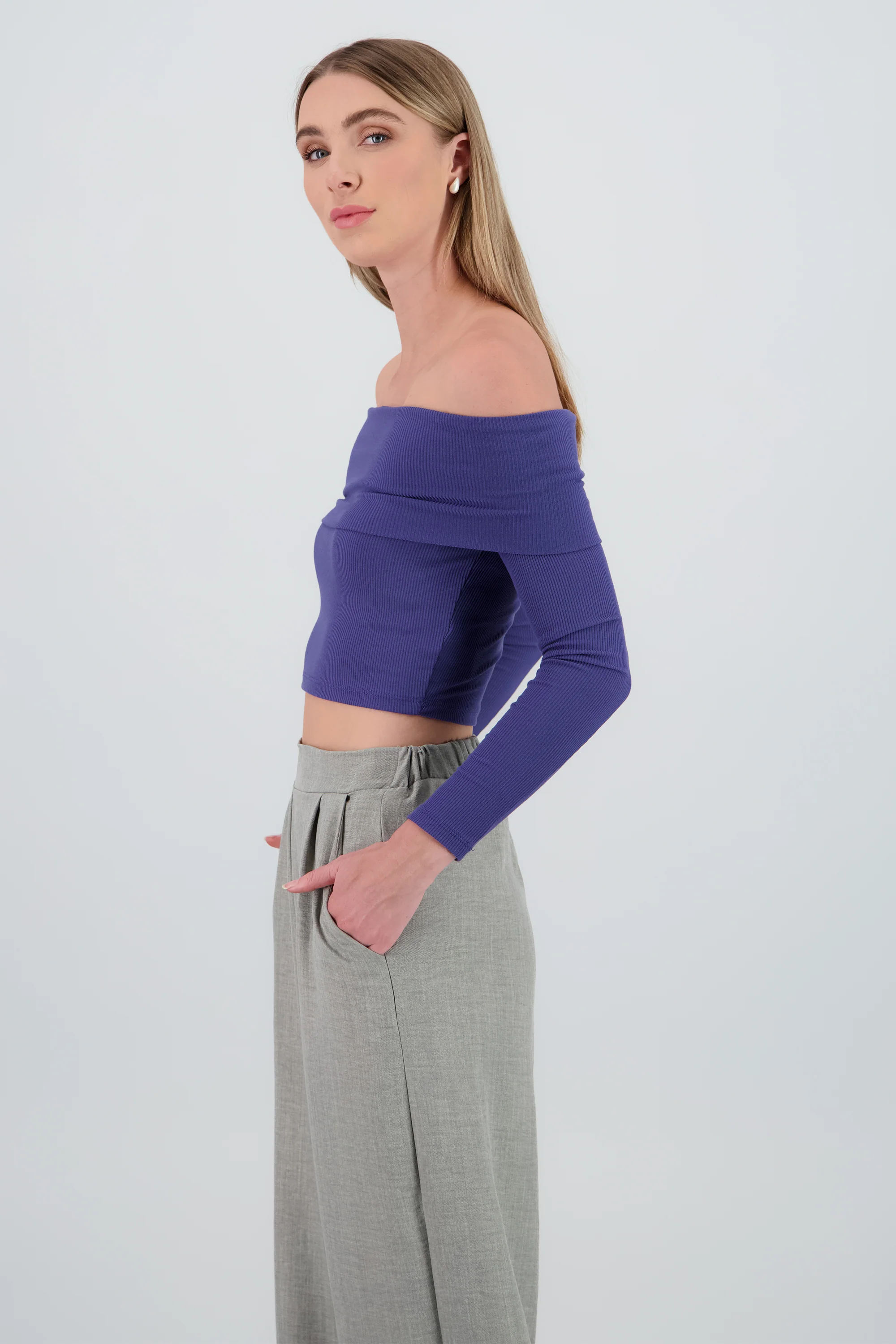 TOP OFF SHOULDER M/L RIB - Image 3