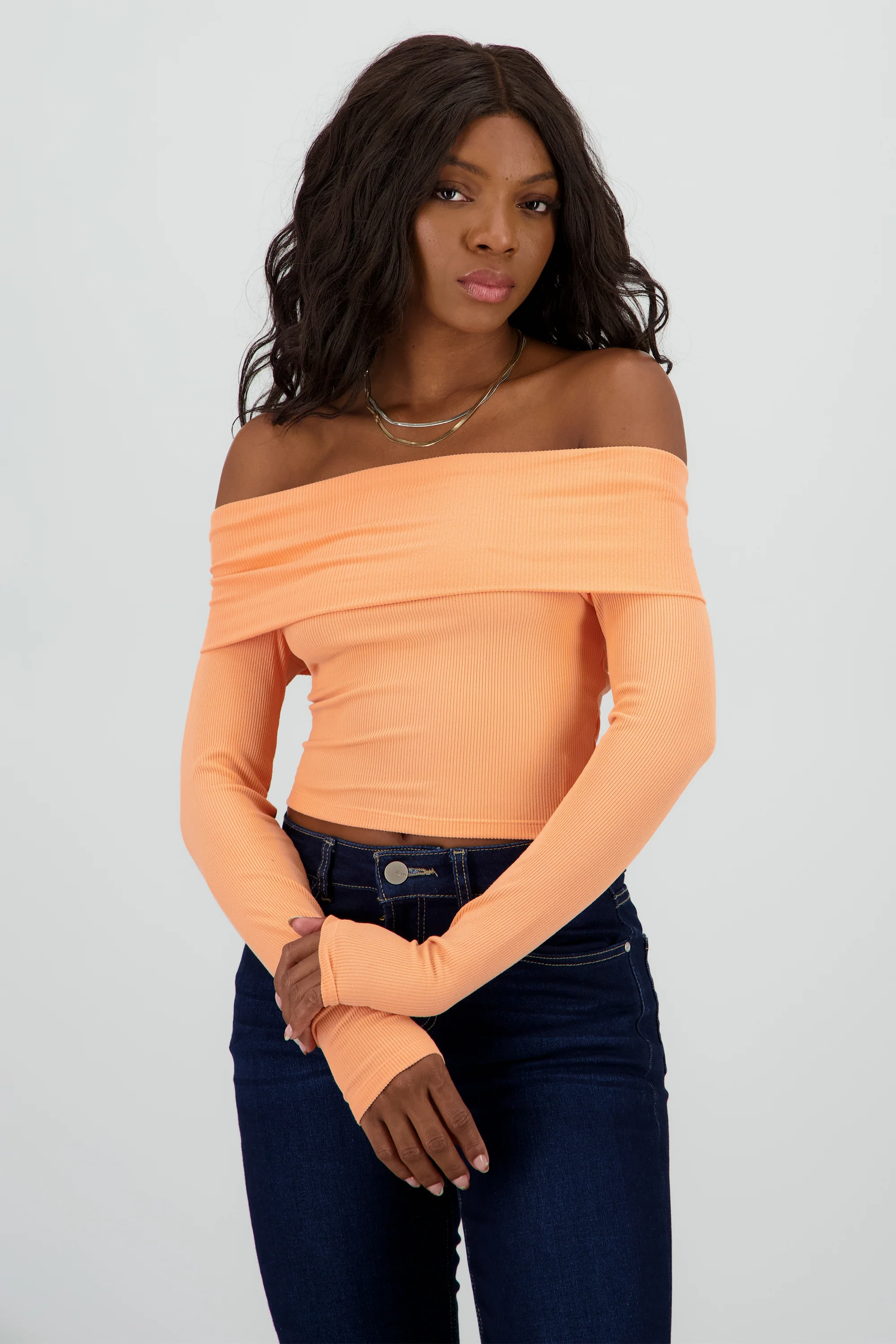 TOP OFF SHOULDER M/L RIB - Image 2
