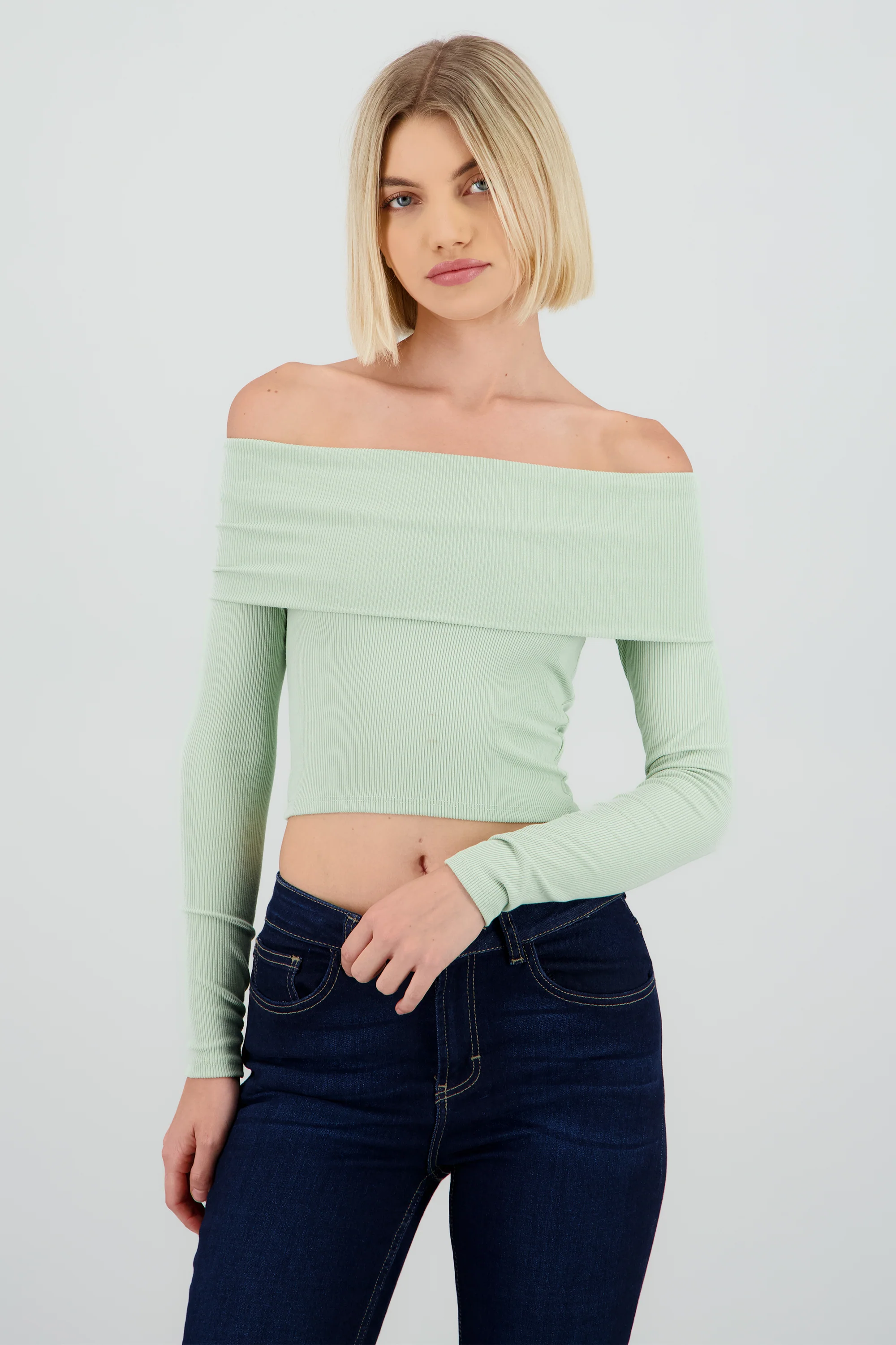 TOP OFF SHOULDER M/L RIB - Image 2