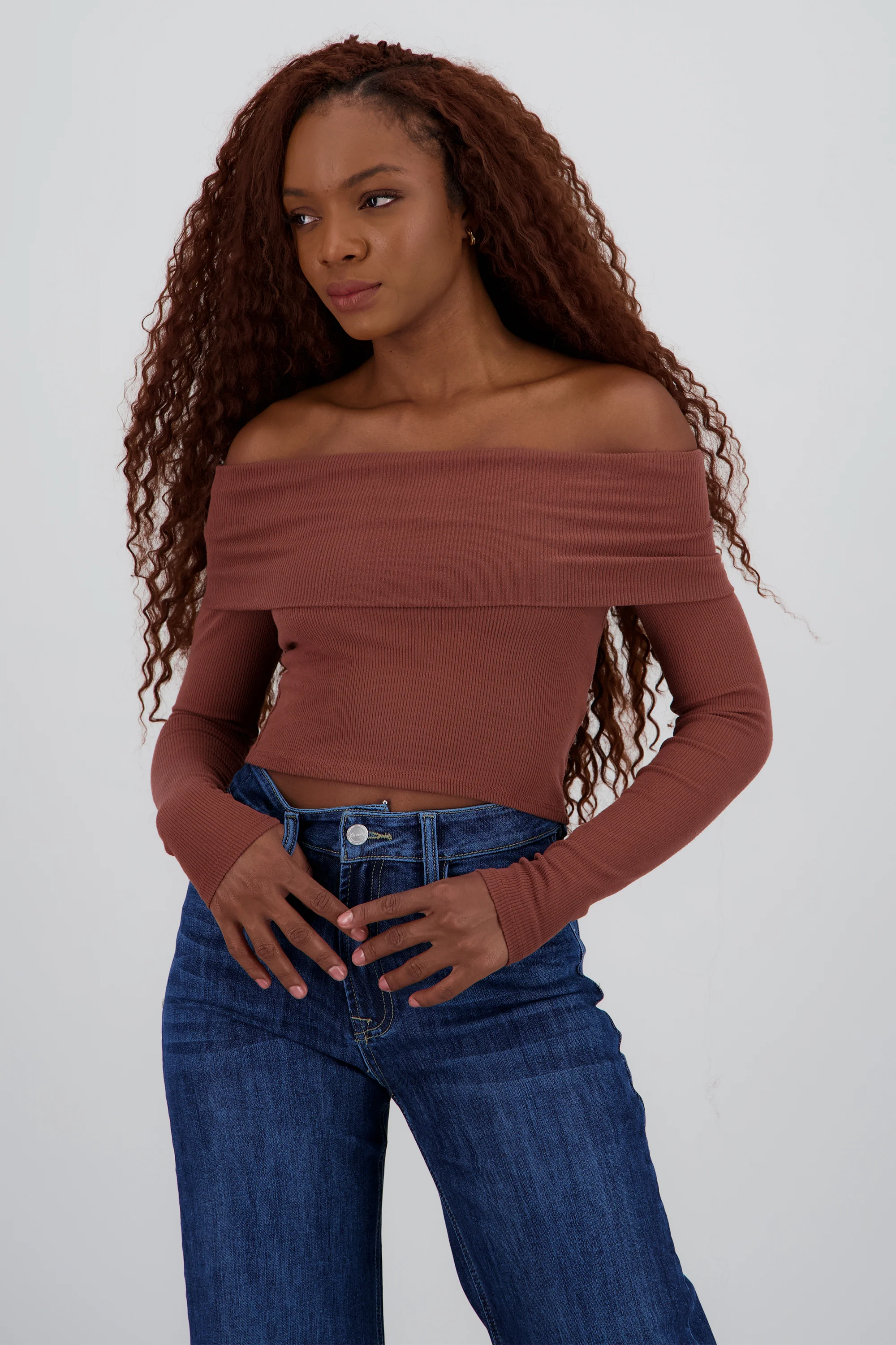 TOP OFF SHOULDER M/L RIB - Image 2