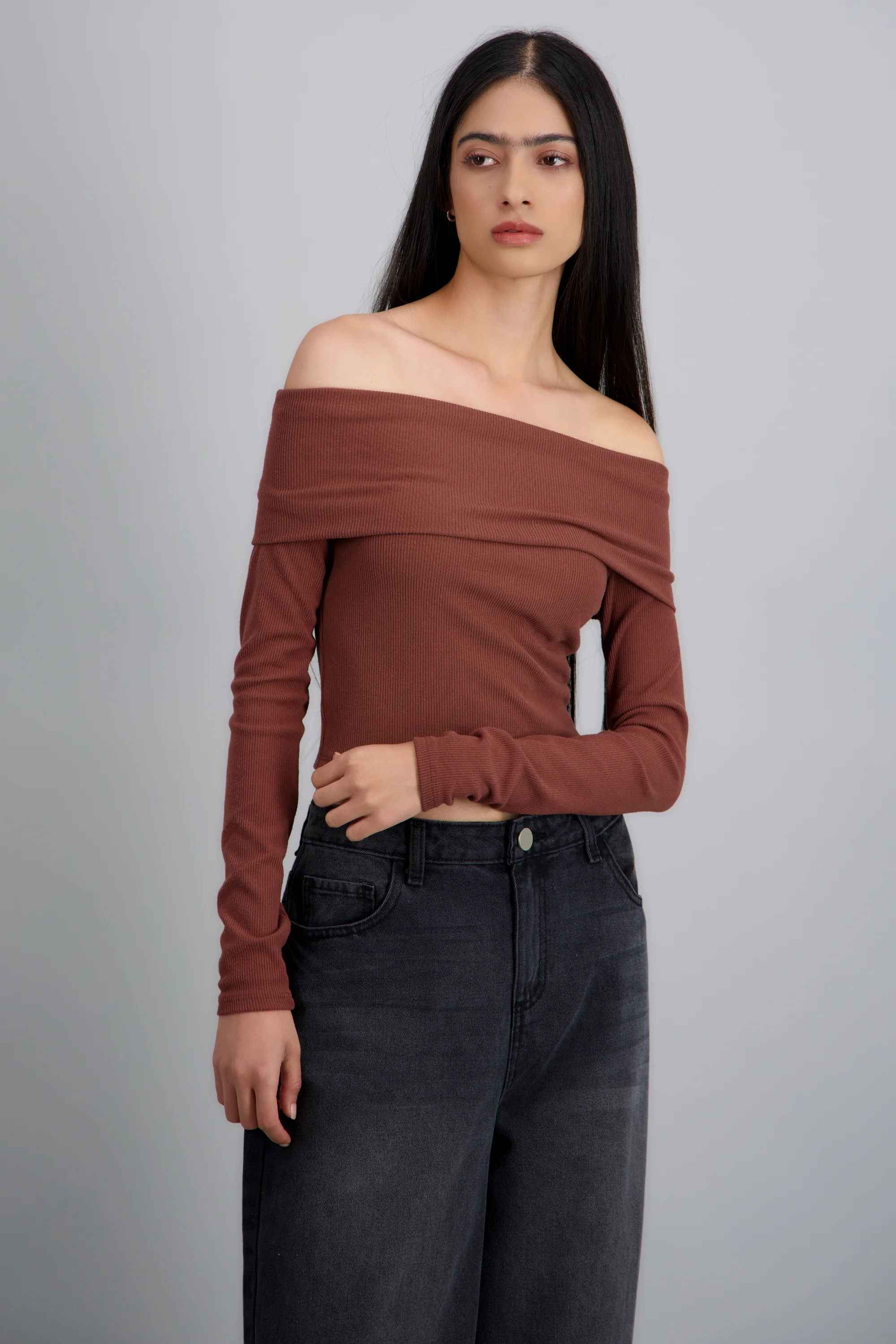 TOP OFF SHOULDER M/L RIB - Image 2