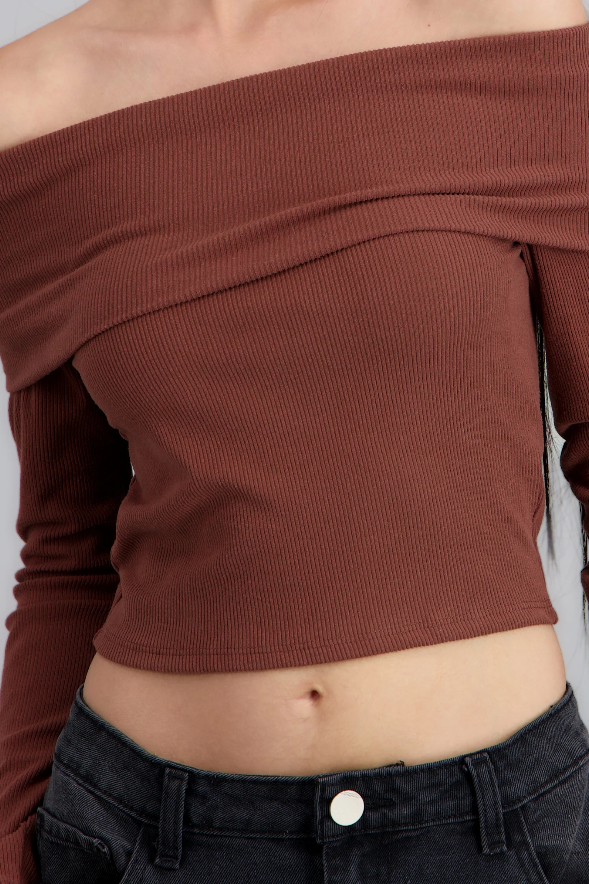 TOP OFF SHOULDER M/L RIB - Image 5