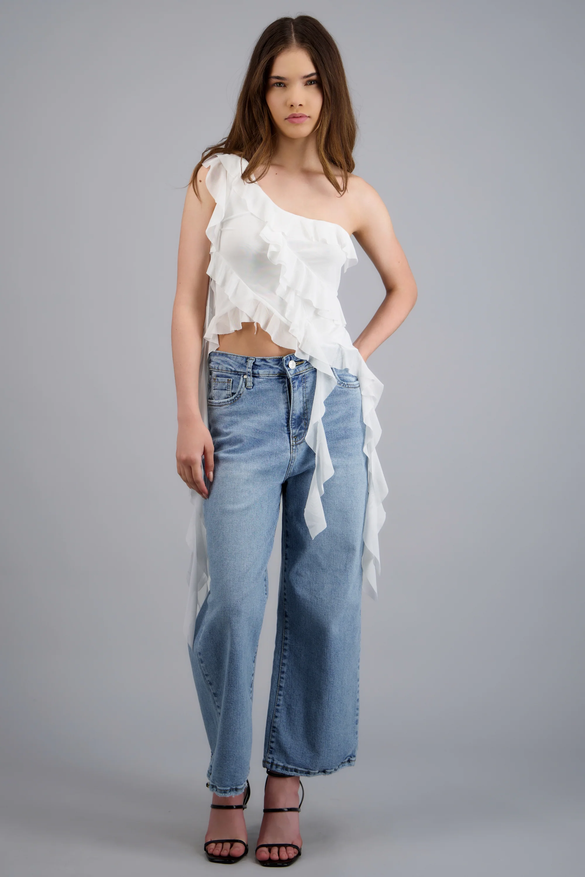 Top one shoulder detalle olanes - Image 3