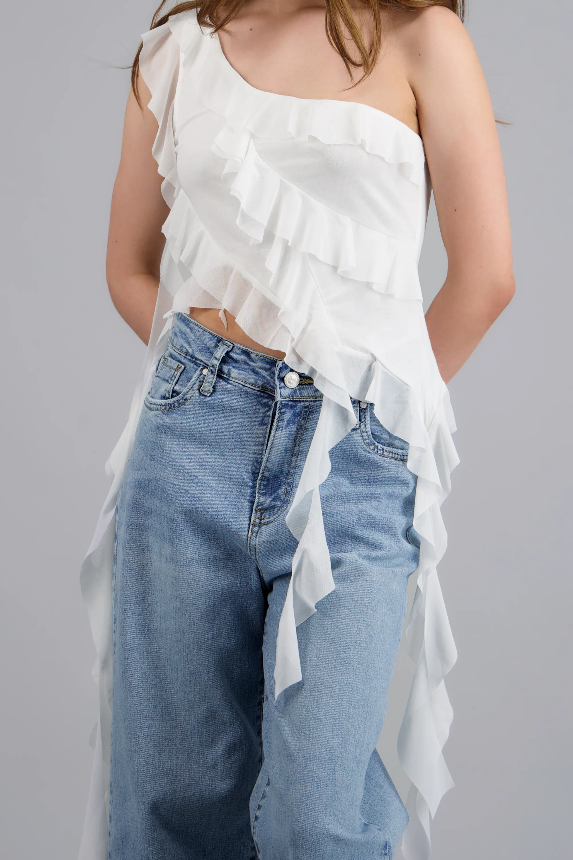 Top one shoulder detalle olanes - Image 5