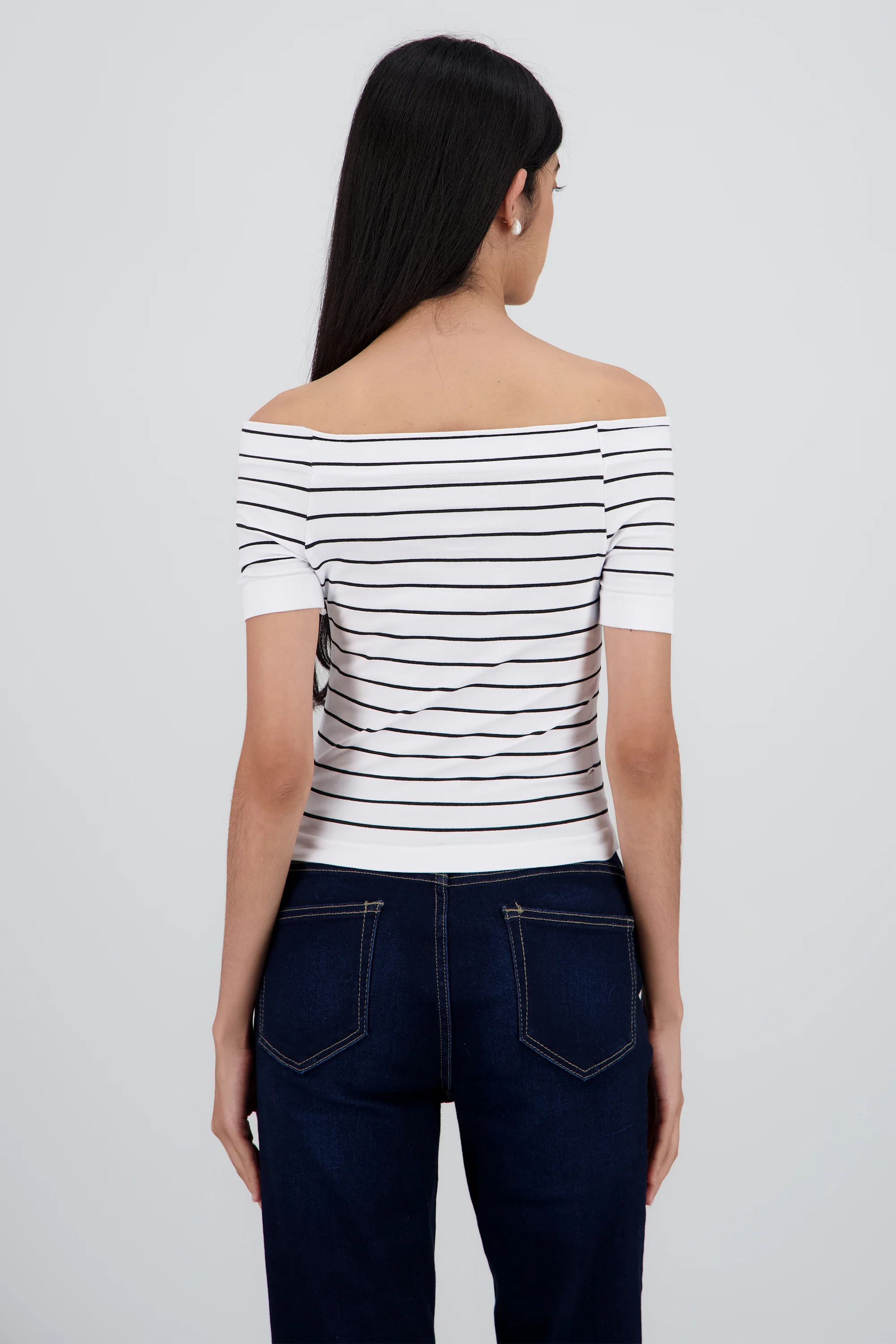 Top rayas off shoulder - Image 4