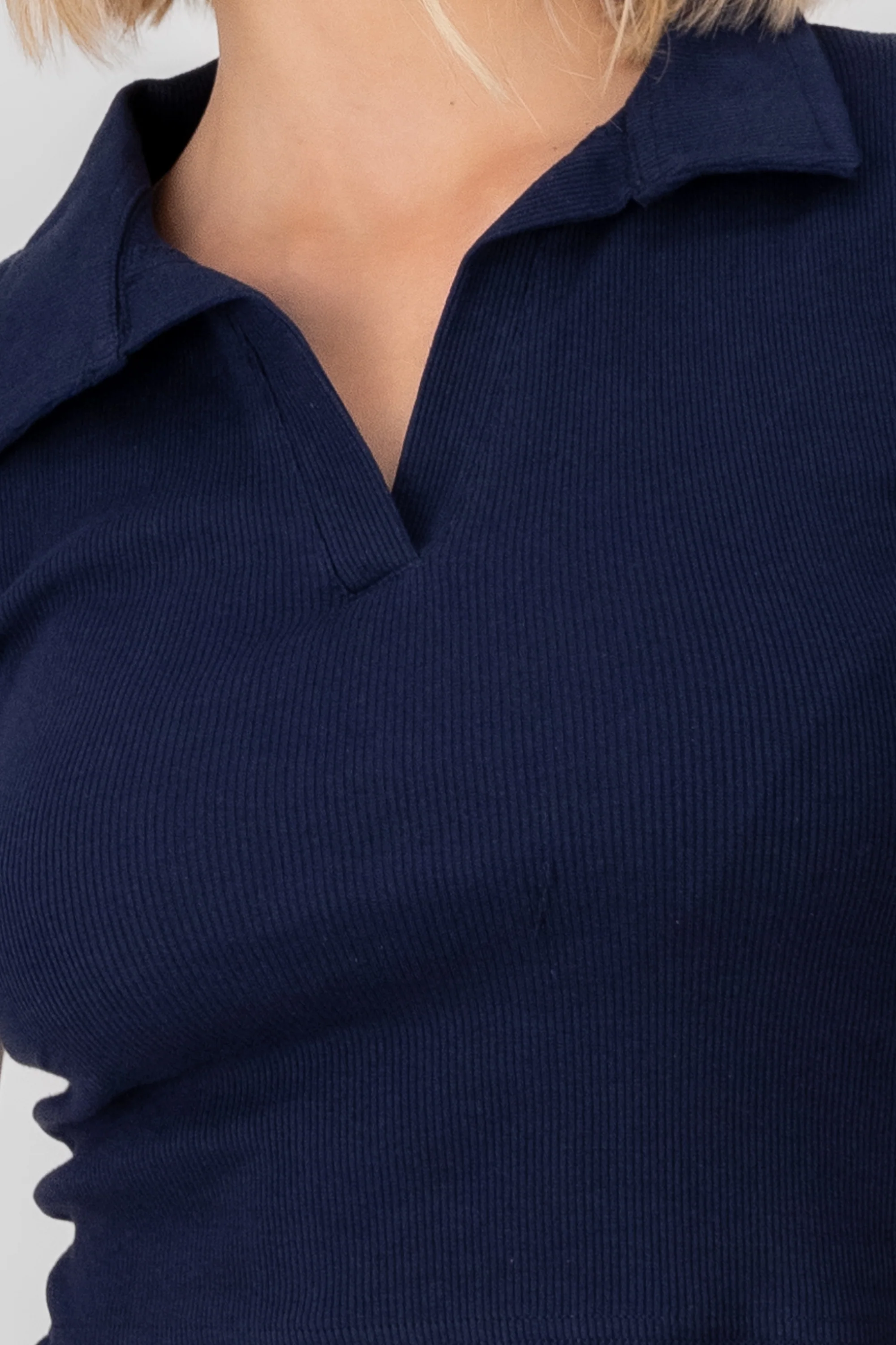 Top Rib Cuello Polo Liso - Image 5