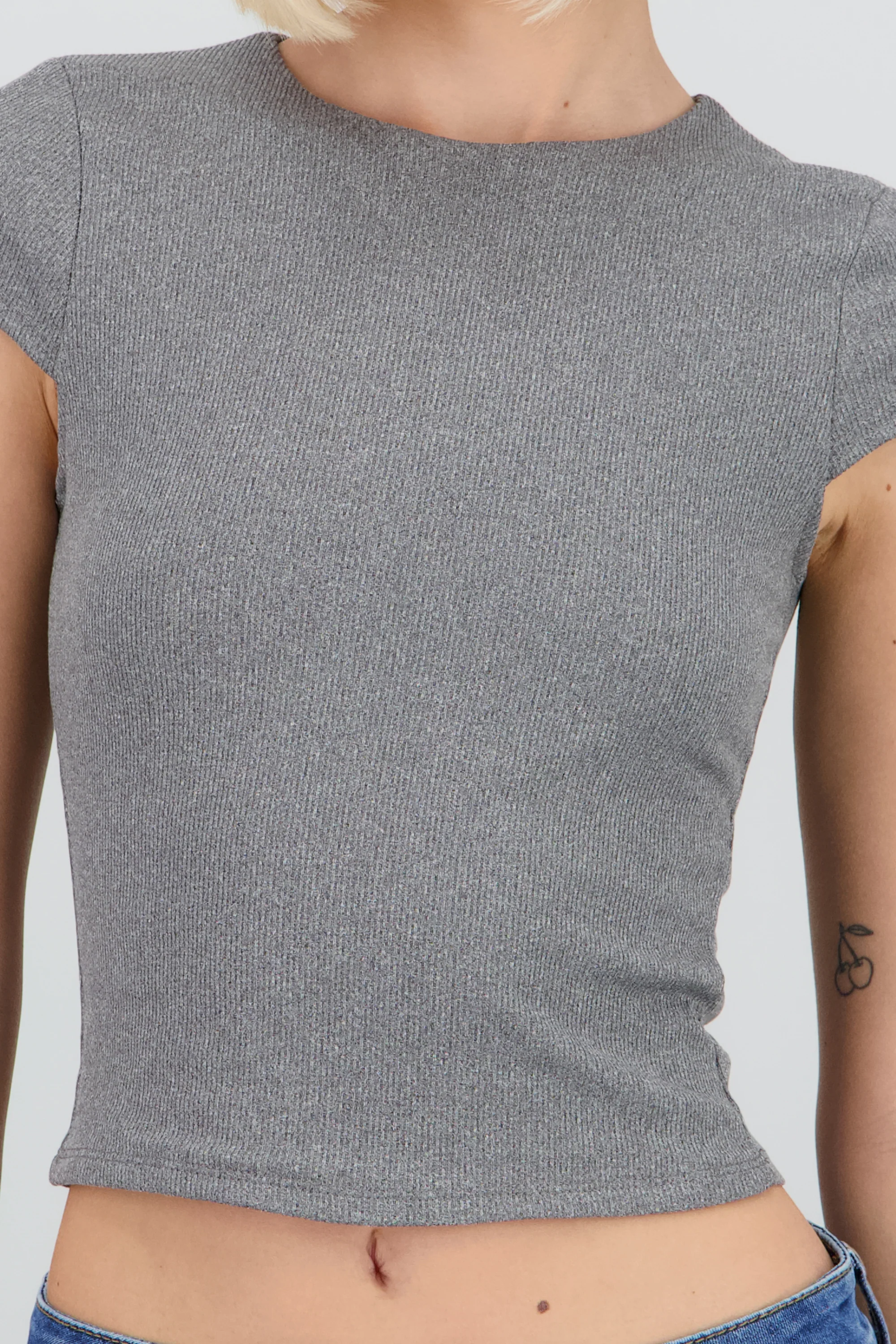 Top ribbed manga corta - Image 5