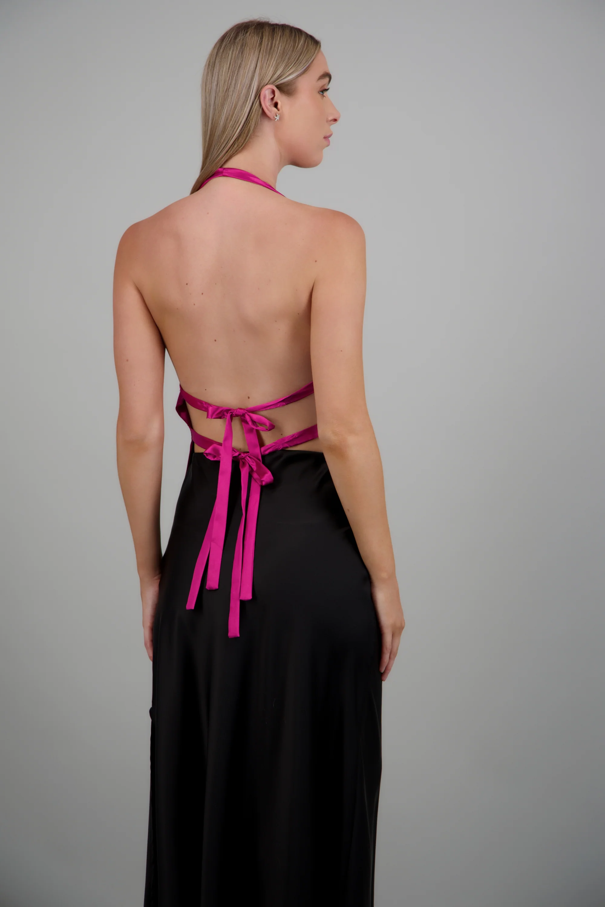 Top satinado escote espalda hypsters - Image 4
