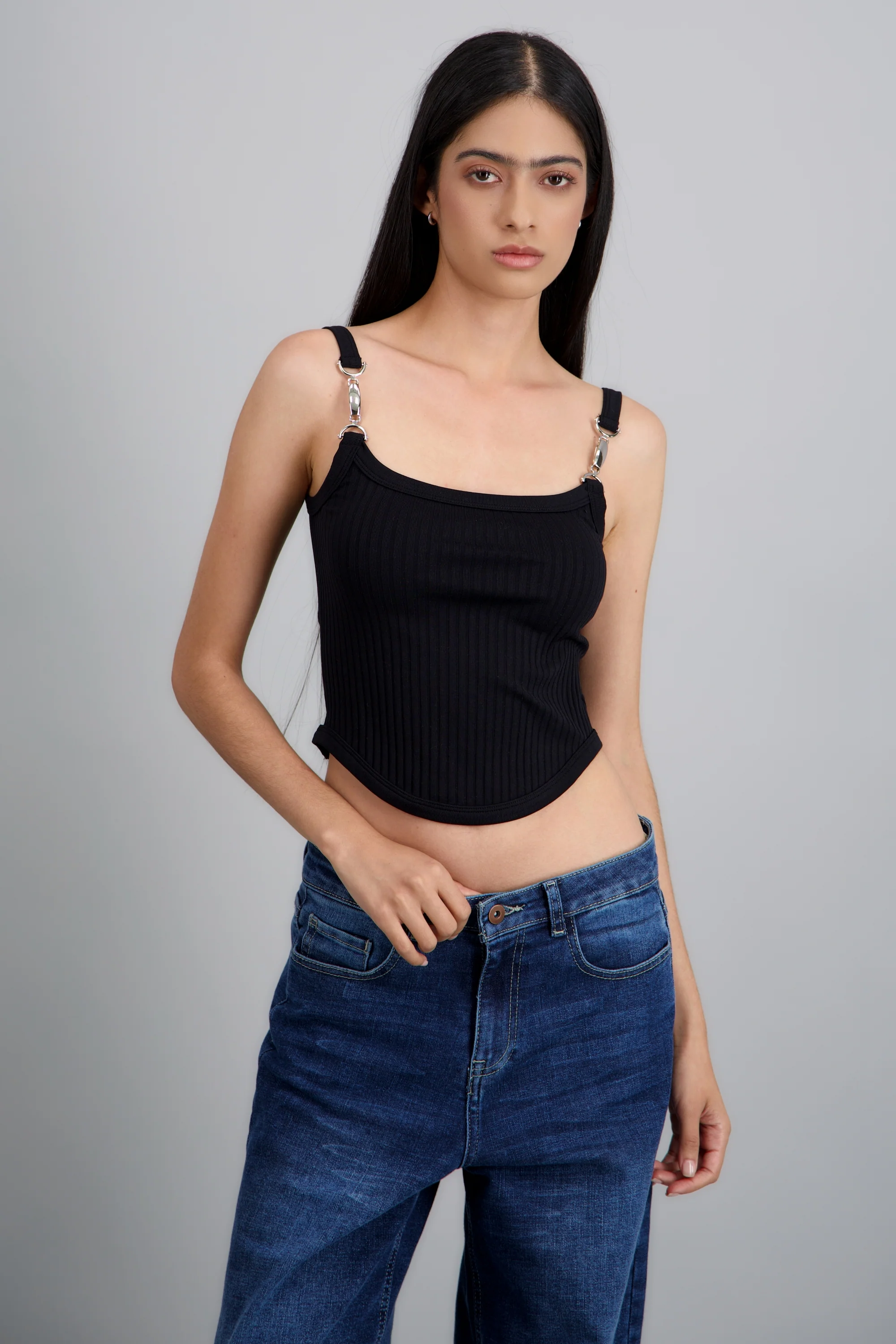 Top seamless detalle straps