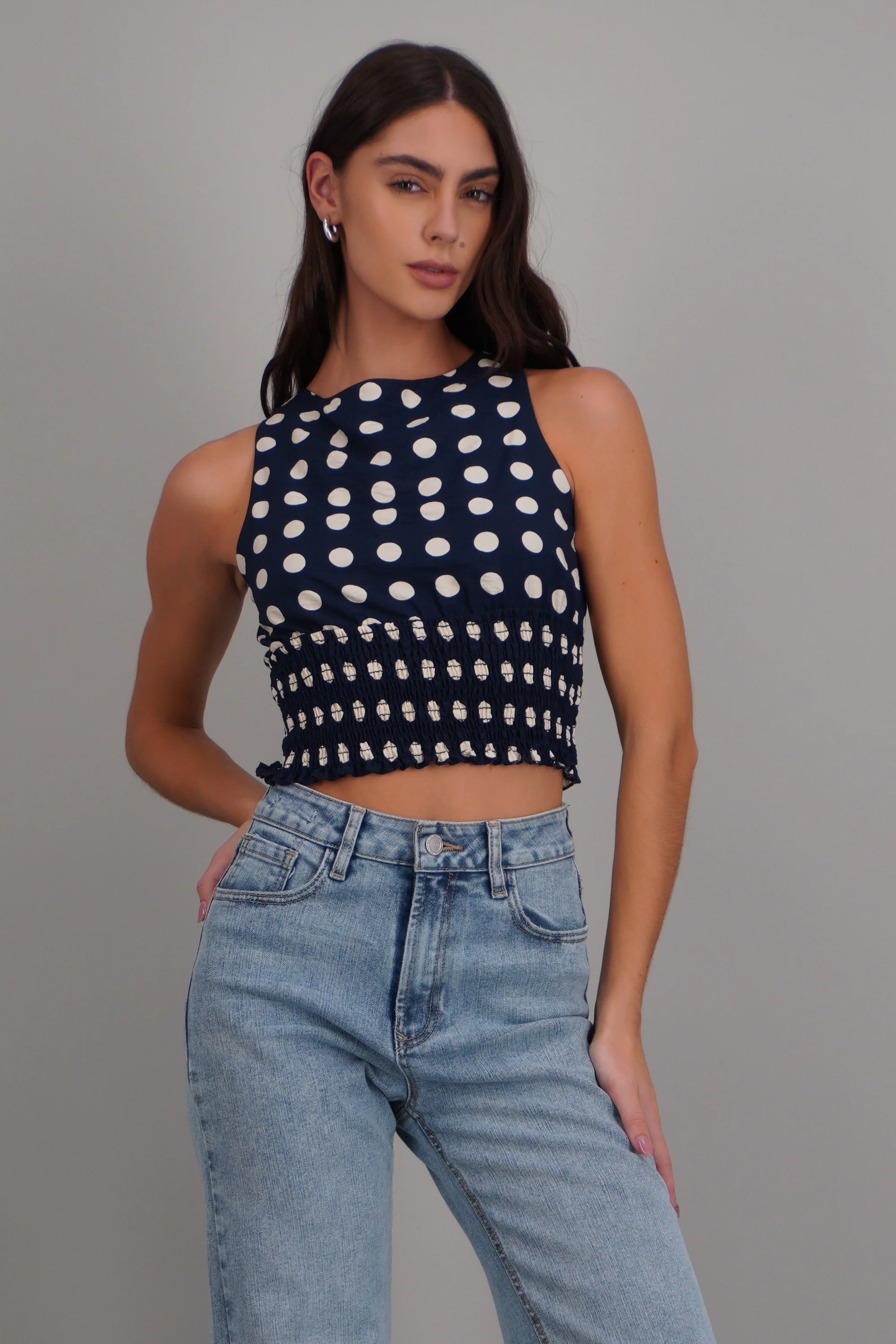 Top smock espalda amarre polka dots - Image 2