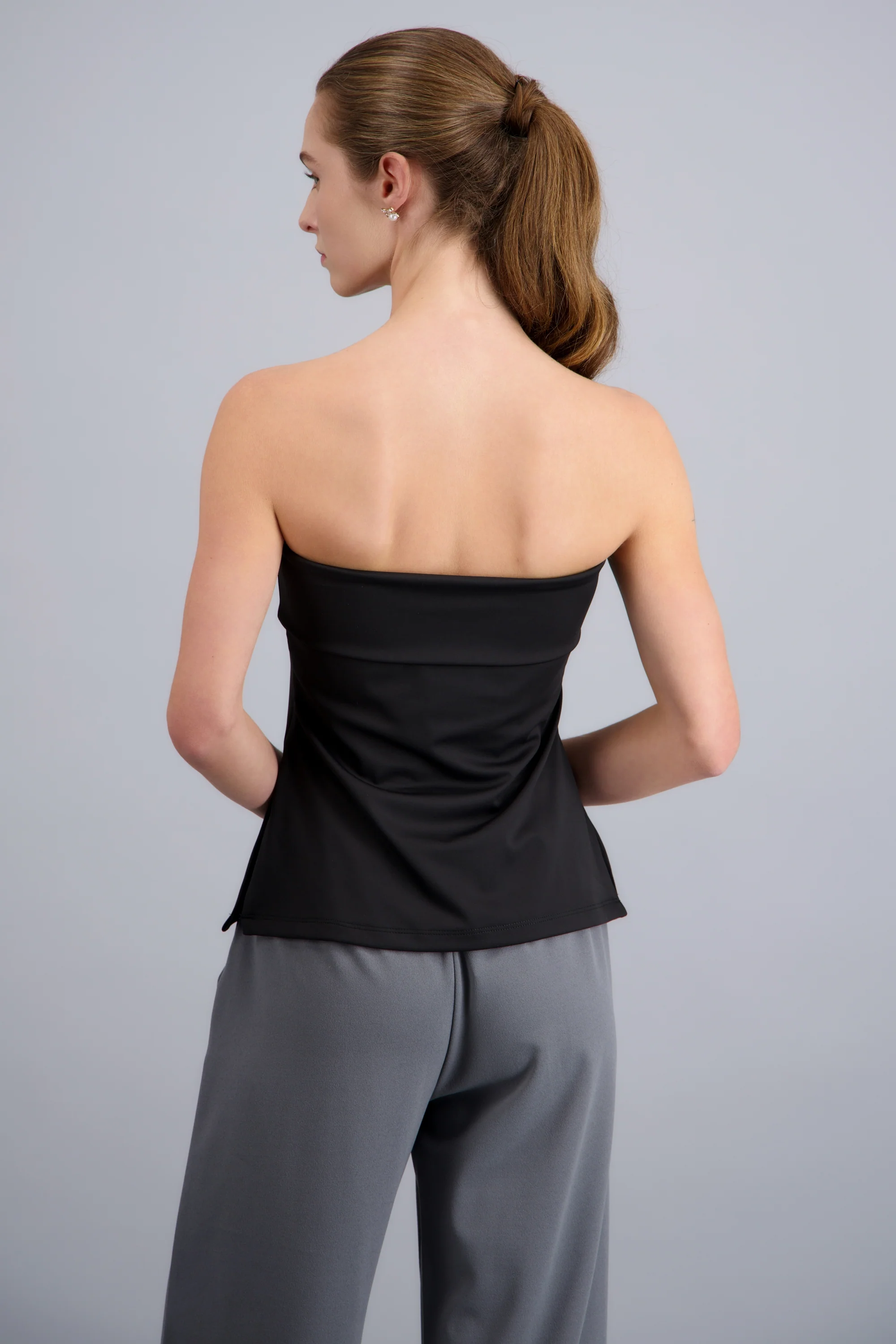 Top strapless con doblez - Image 3