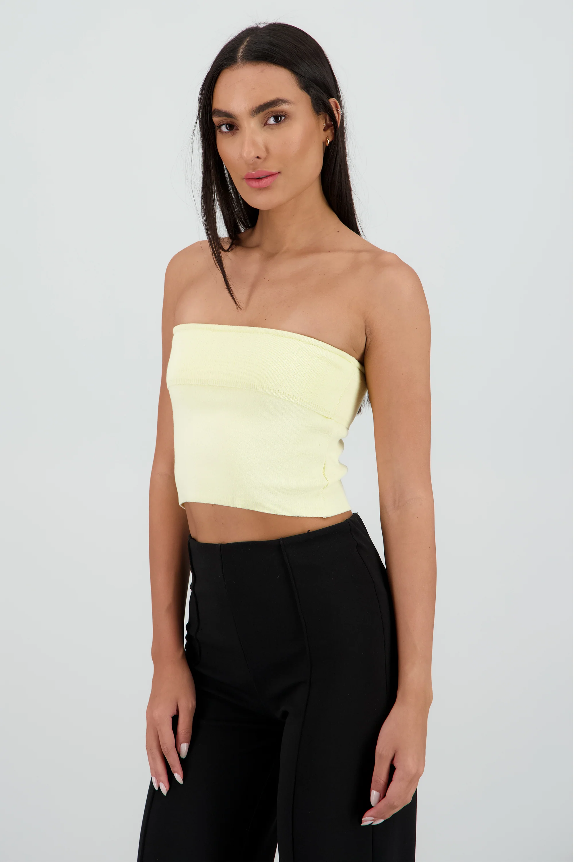 Top strapless crop doblez - Image 3