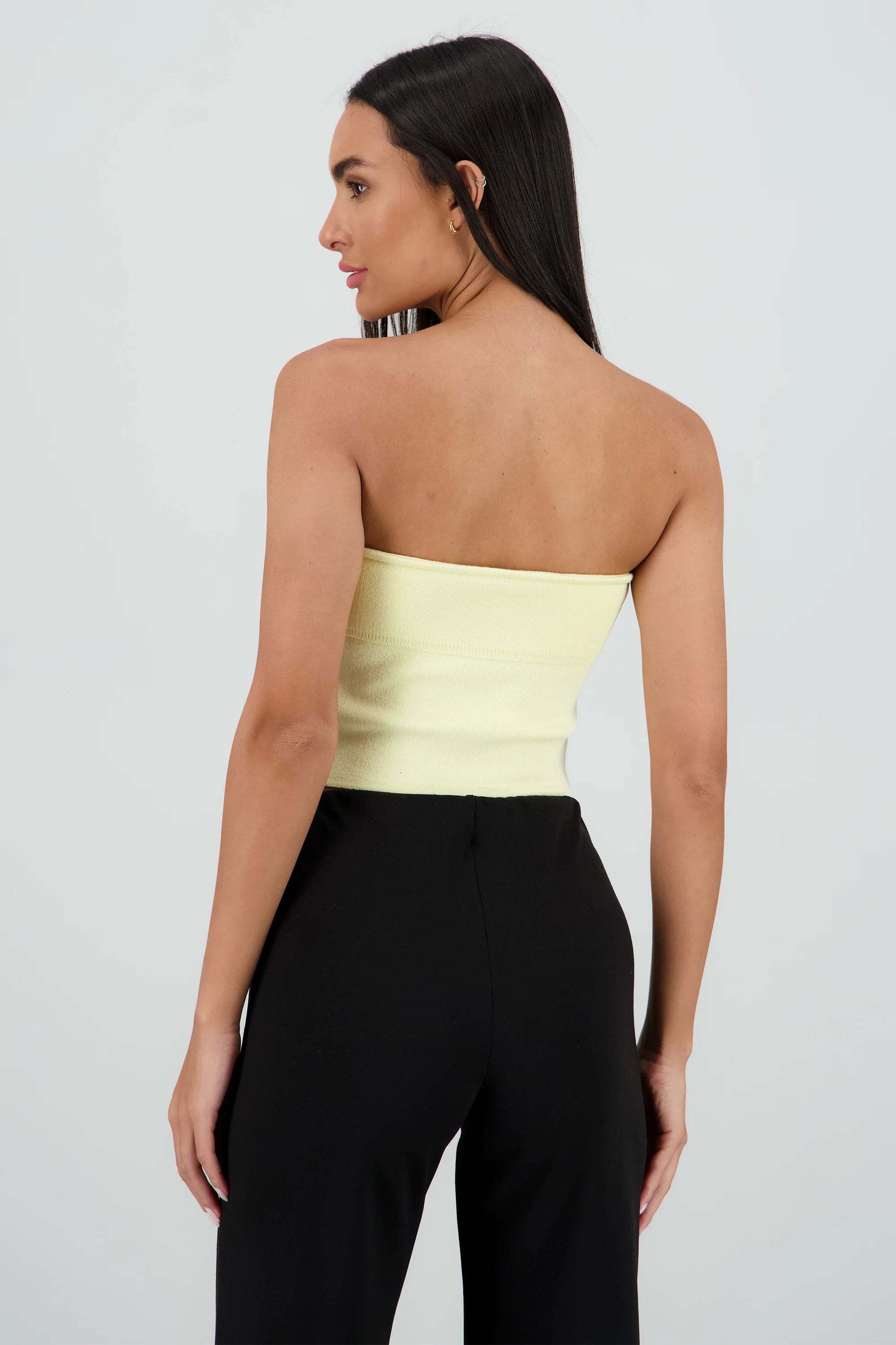 Top strapless crop doblez - Image 4