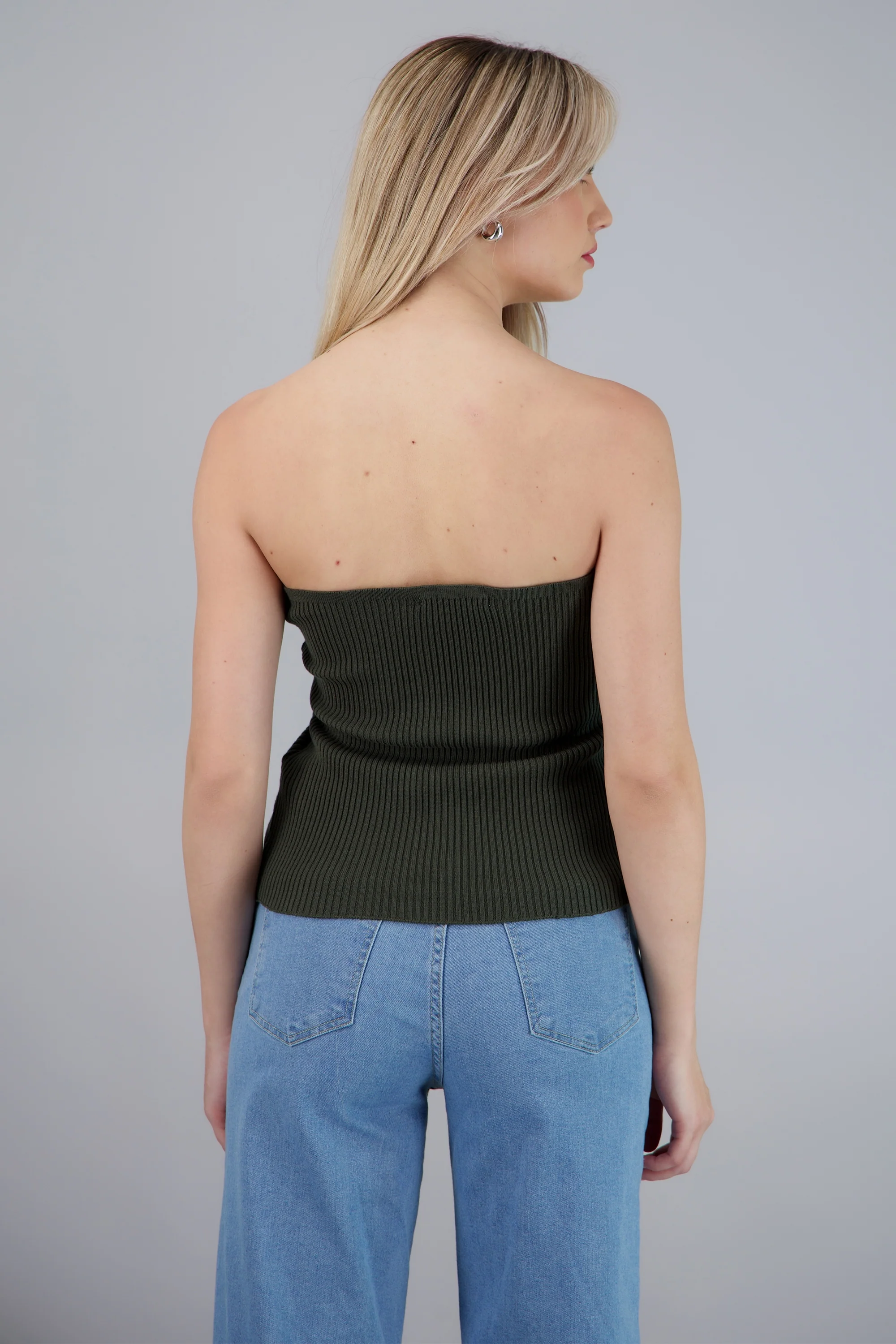 Top strapless detalle botones - Image 4