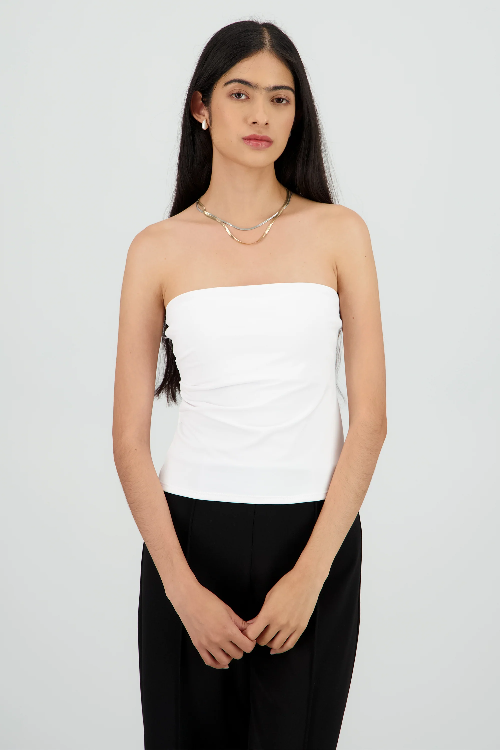 Top strapless detalle frunces - Image 2