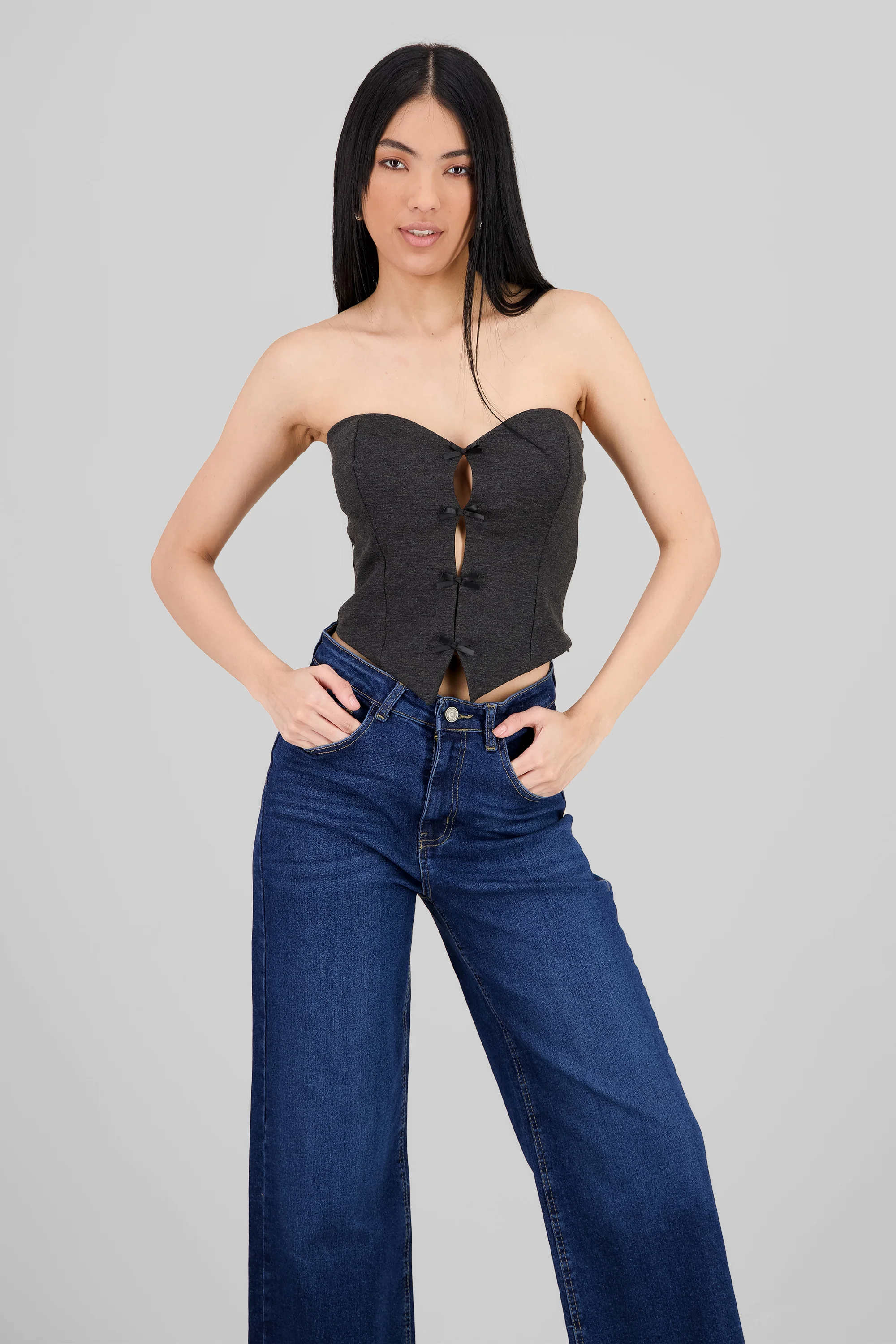 TOP STRAPLESS DET MOÑOS