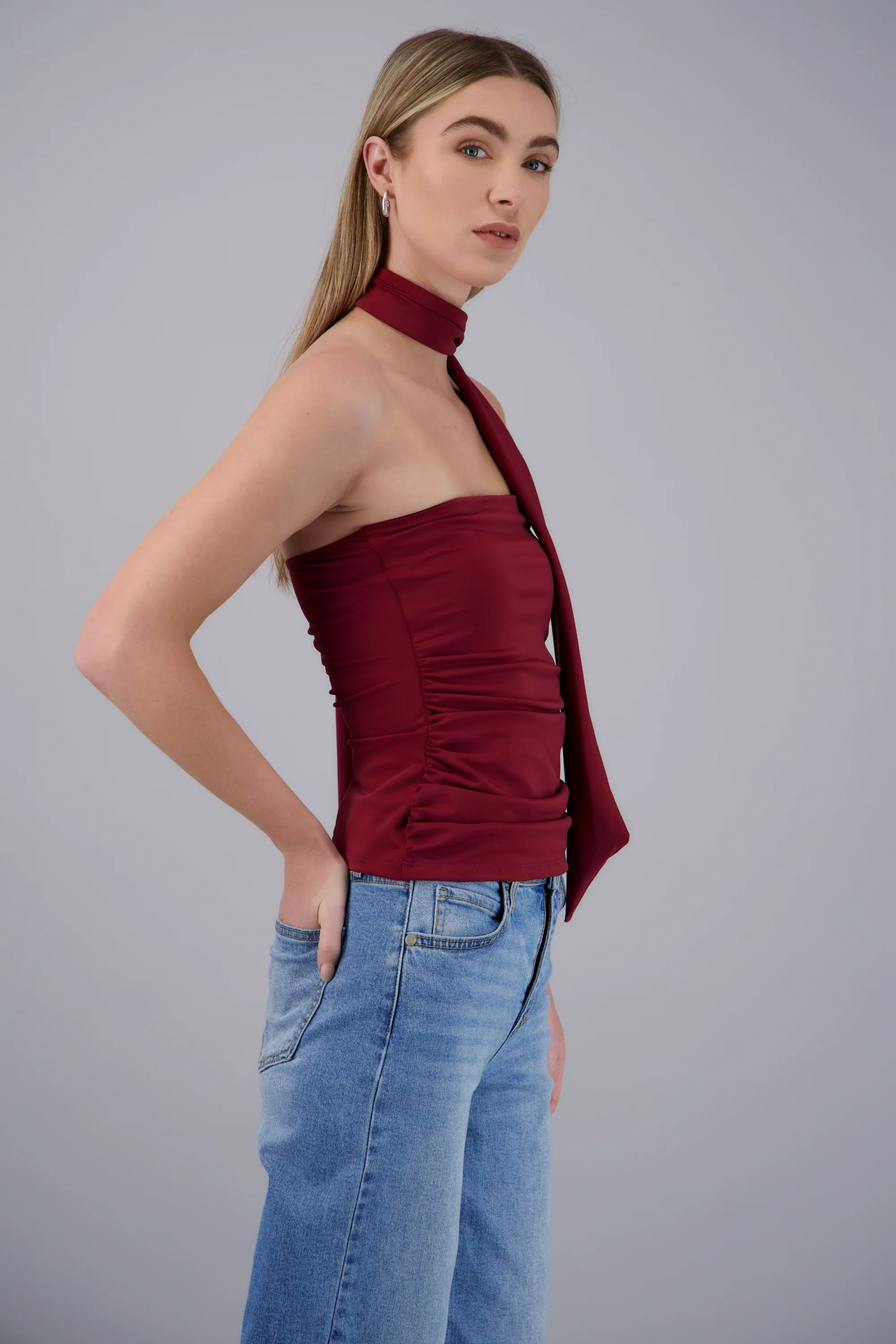 Top strapless drapeado - Image 3