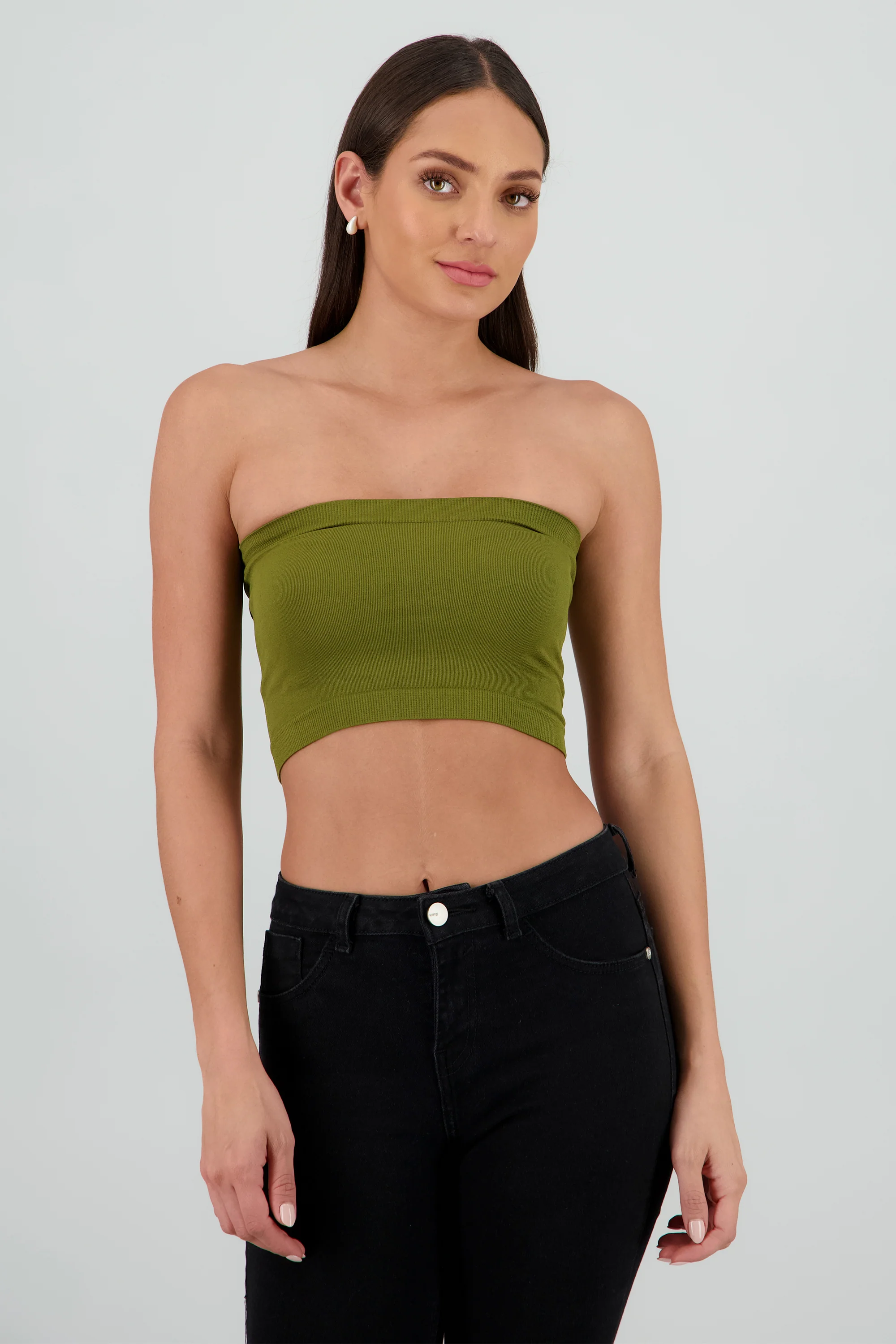 Top strapless liso - Image 2