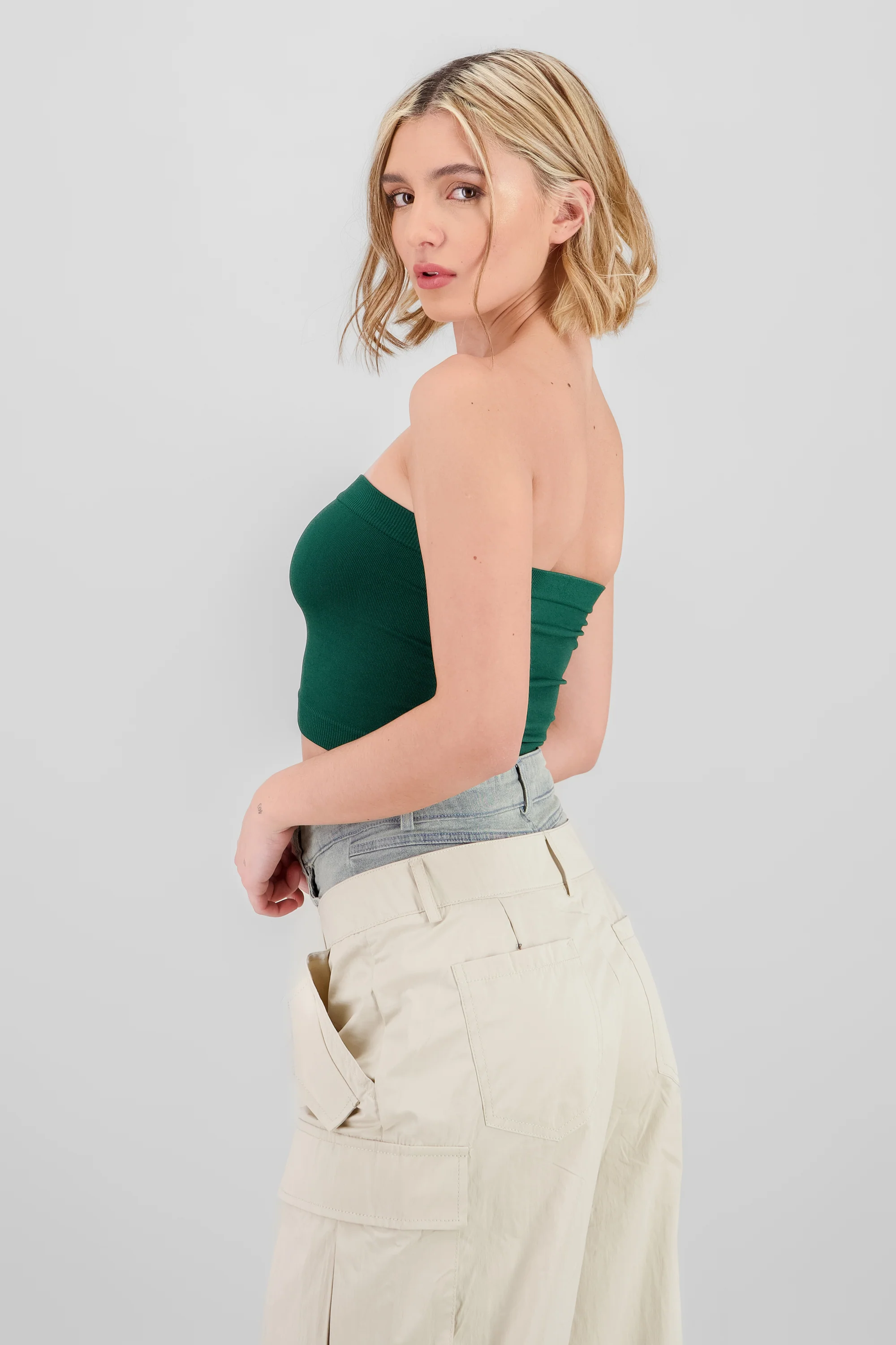 Top strapless liso - Image 3