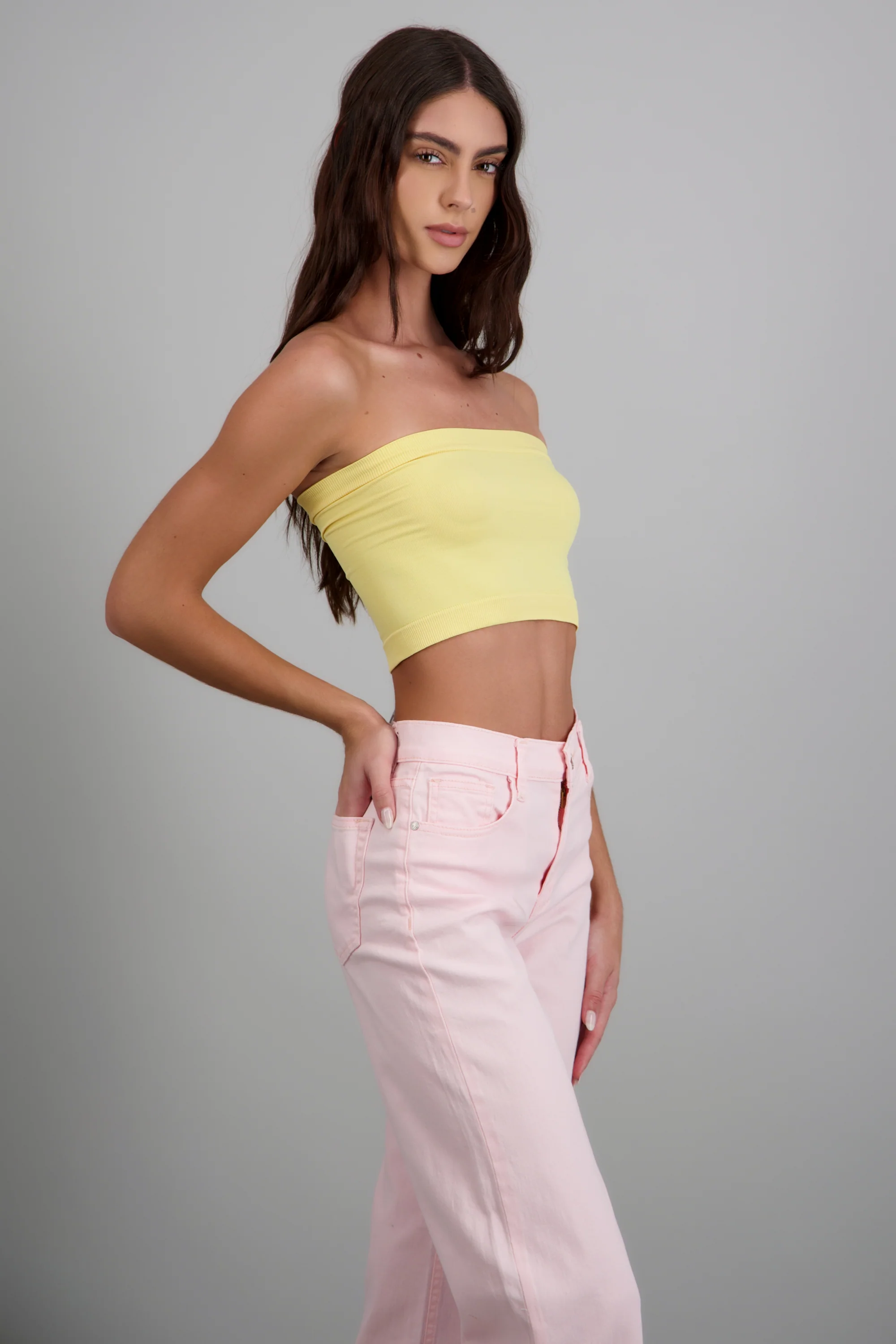 Top strapless liso - Image 2