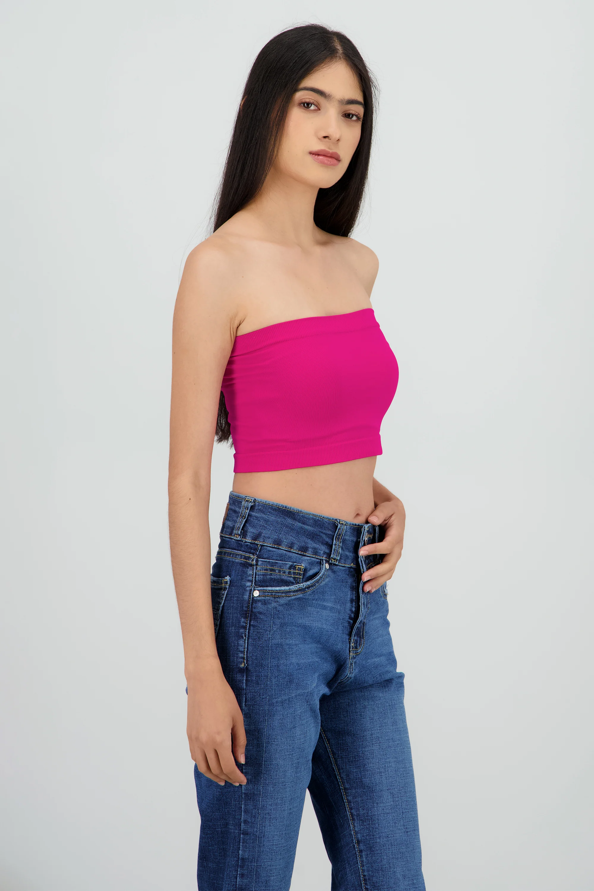 Top strapless liso - Image 3