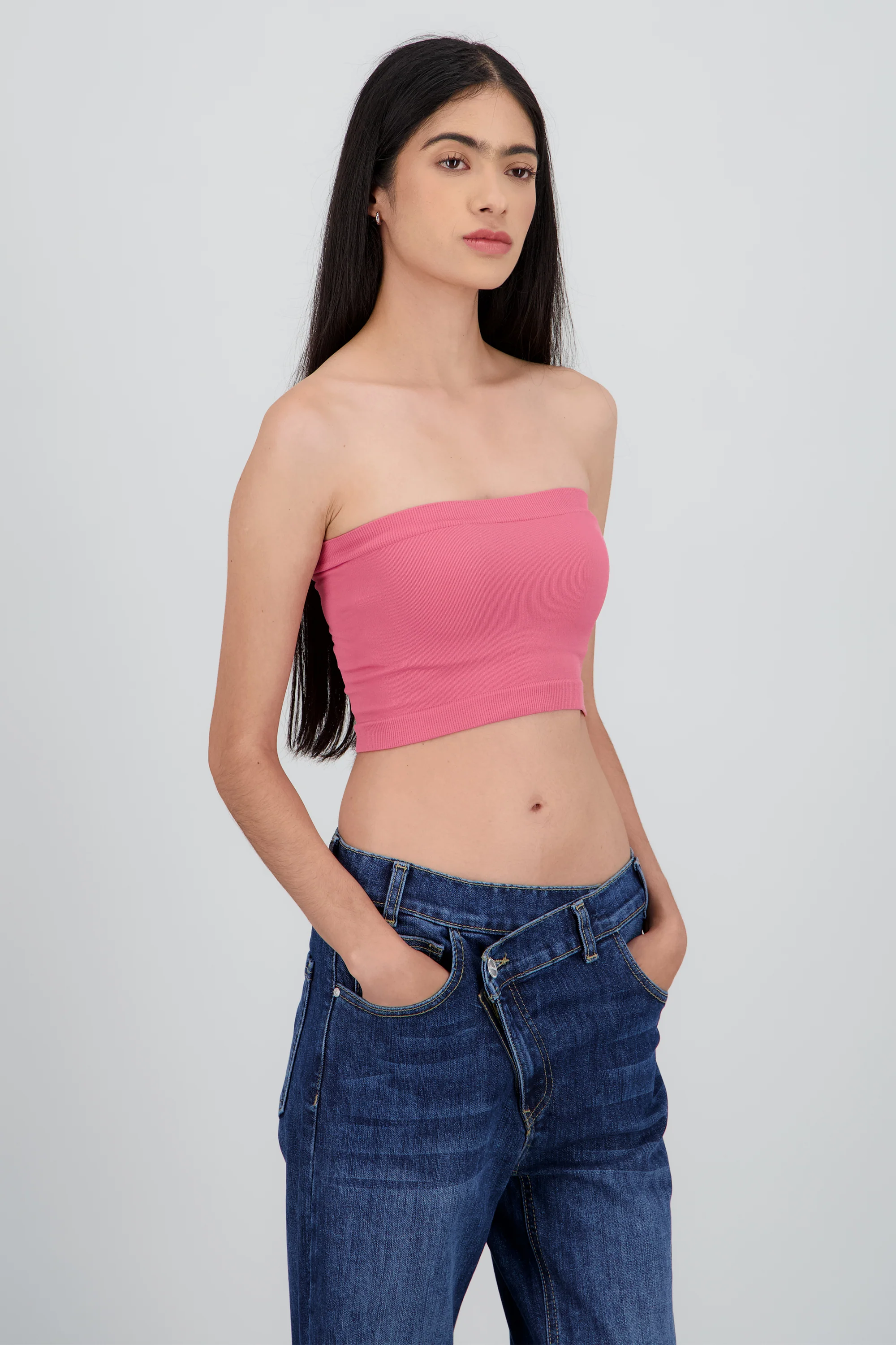 Top strapless liso - Image 3
