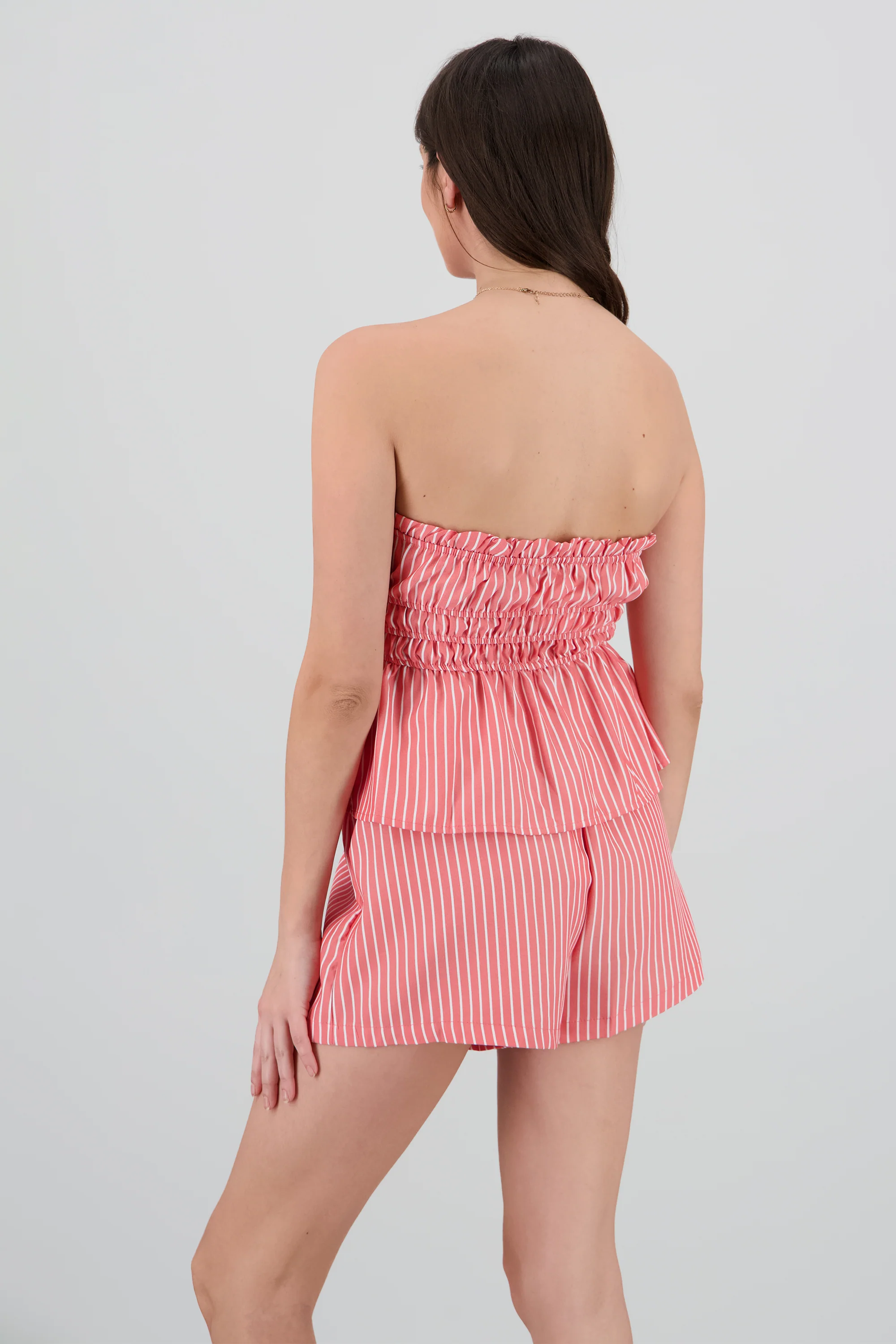 Top strapless popelina rayas - Image 4