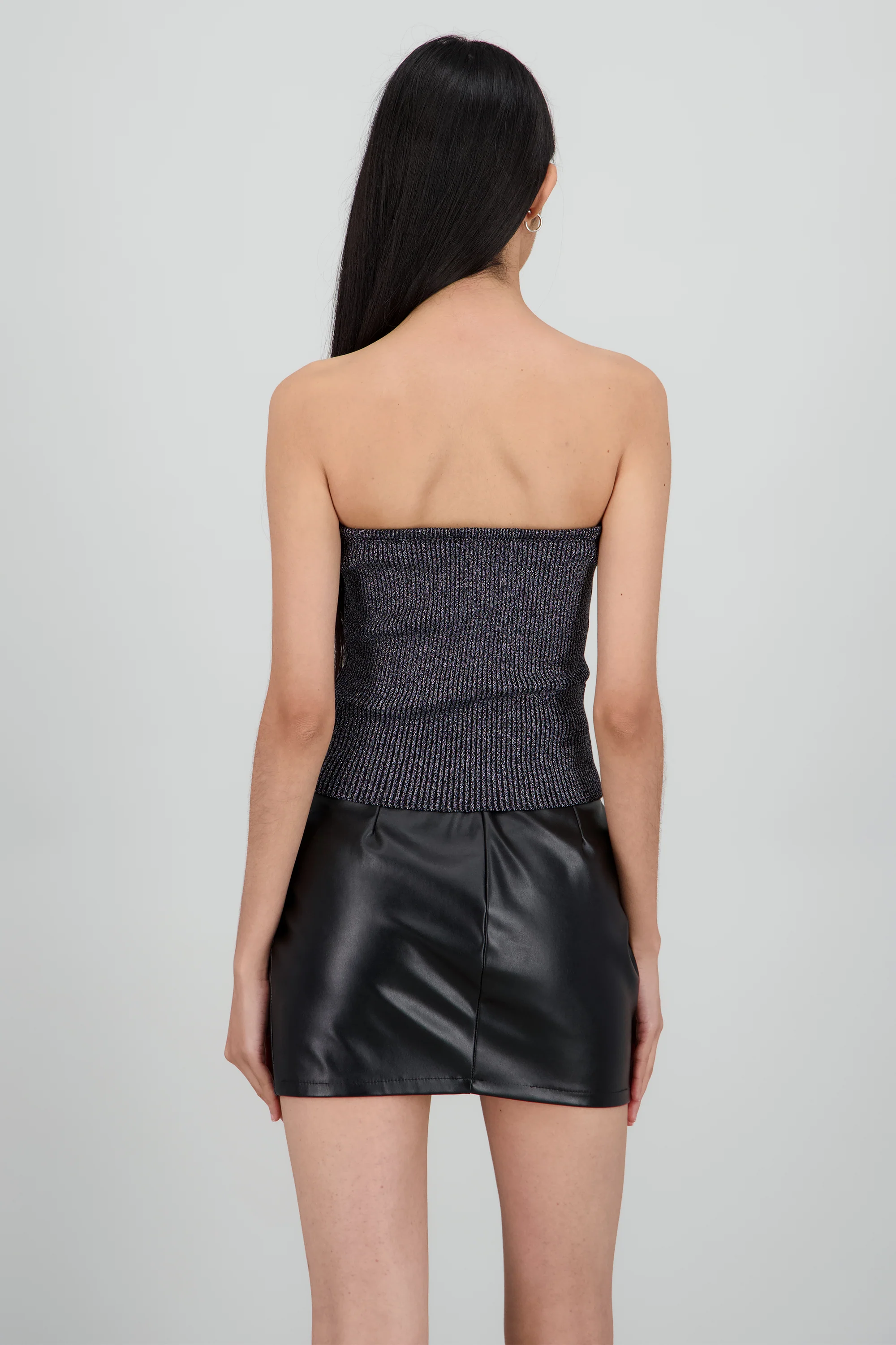 Top strapless tejido detalle brillos - Image 4