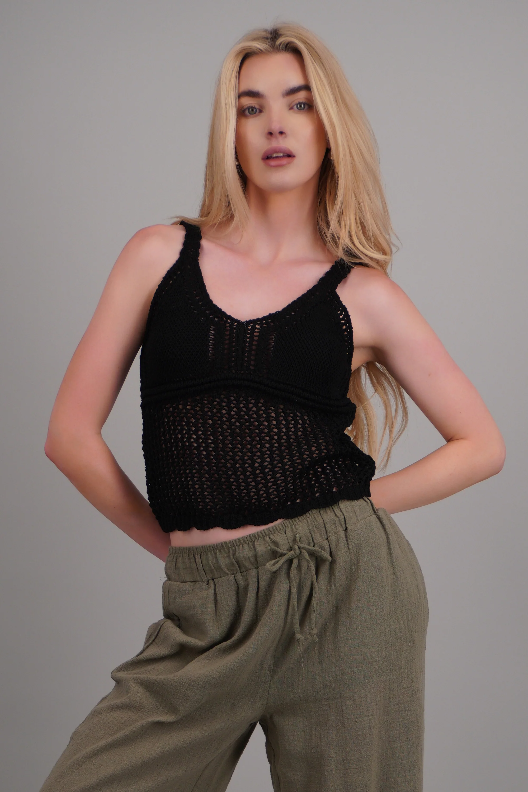 Top tejido crochet