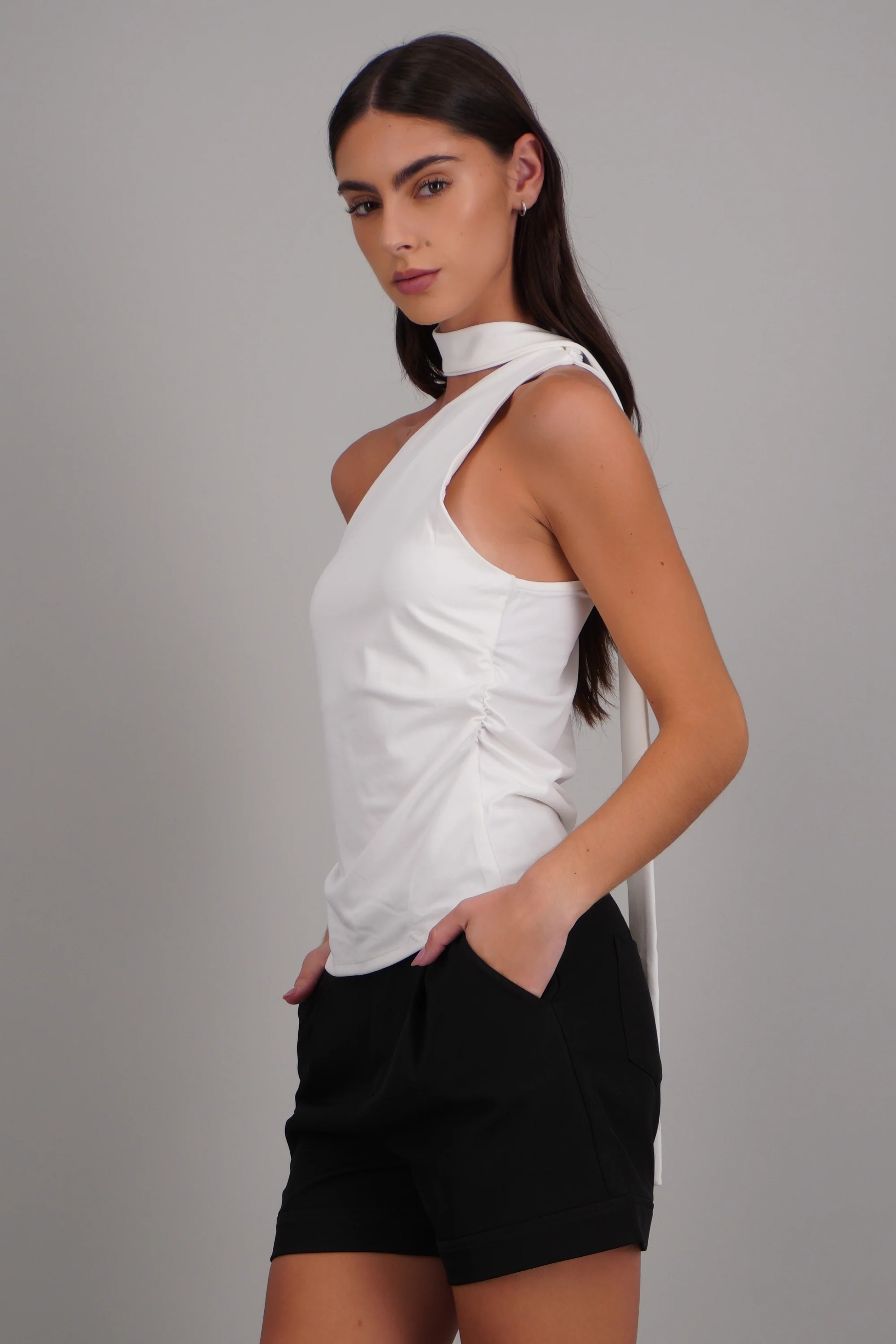 Top tubo con bufanda - Image 2