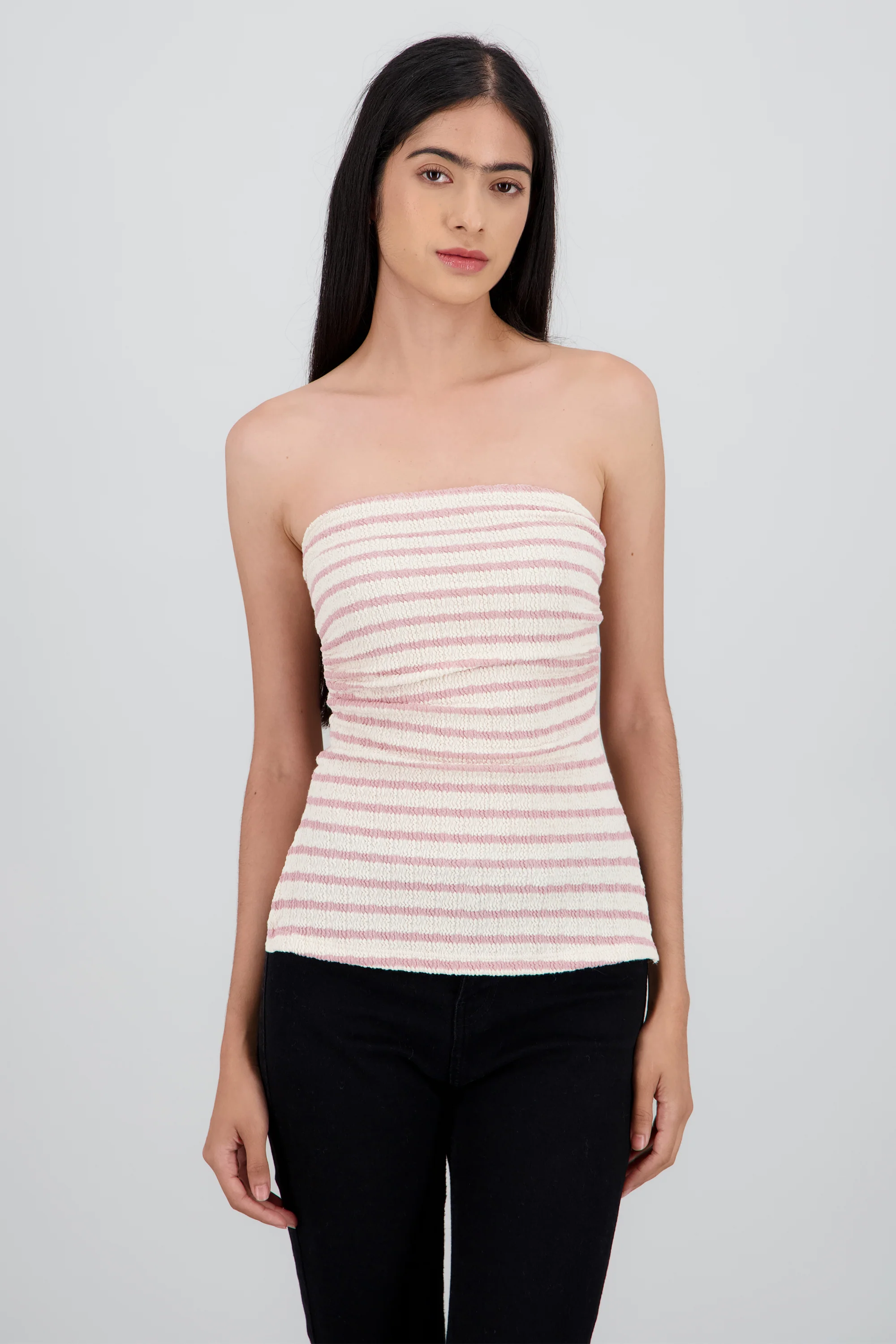Top tubo rayas textura
