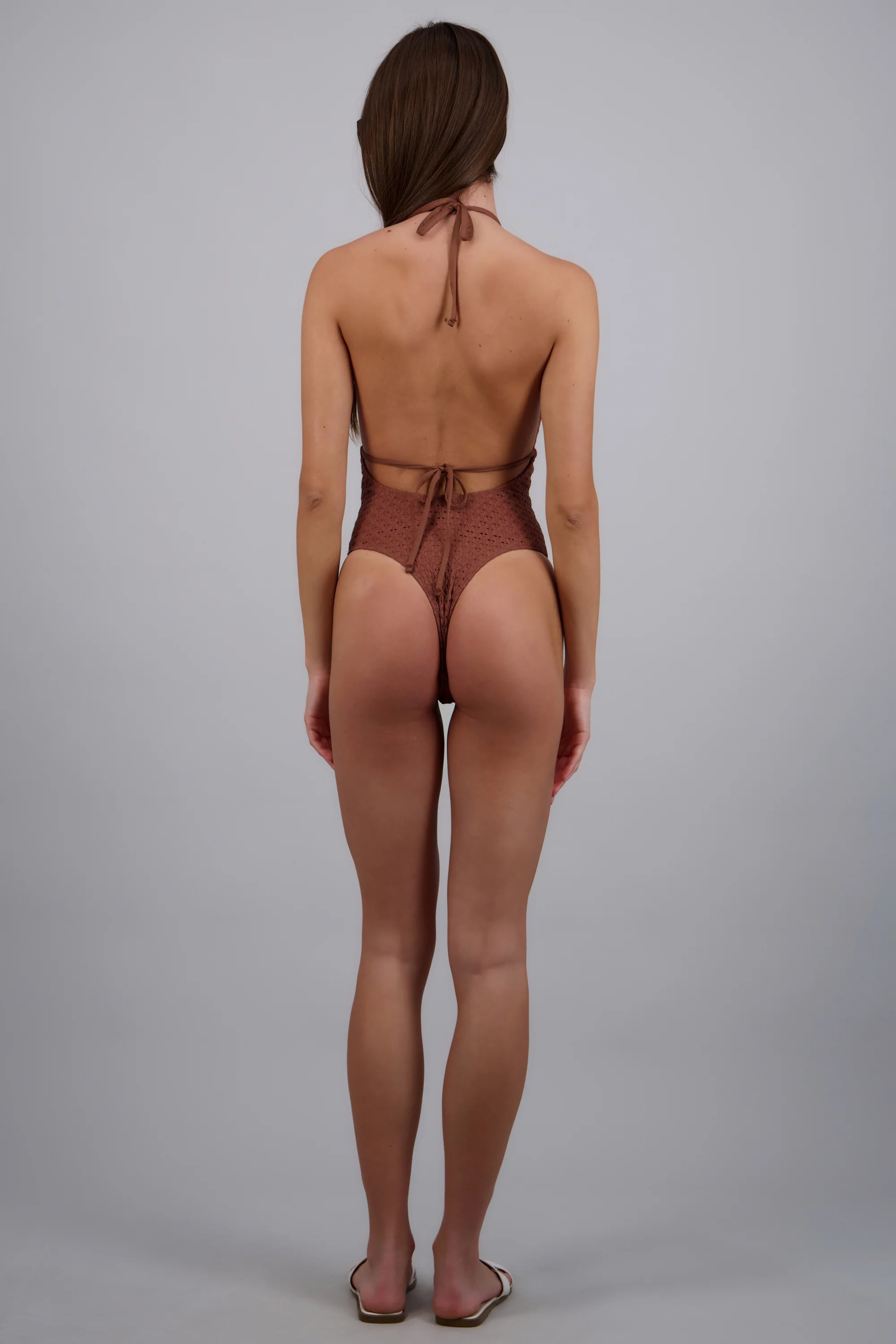 Traje de baño halter textura - Image 4