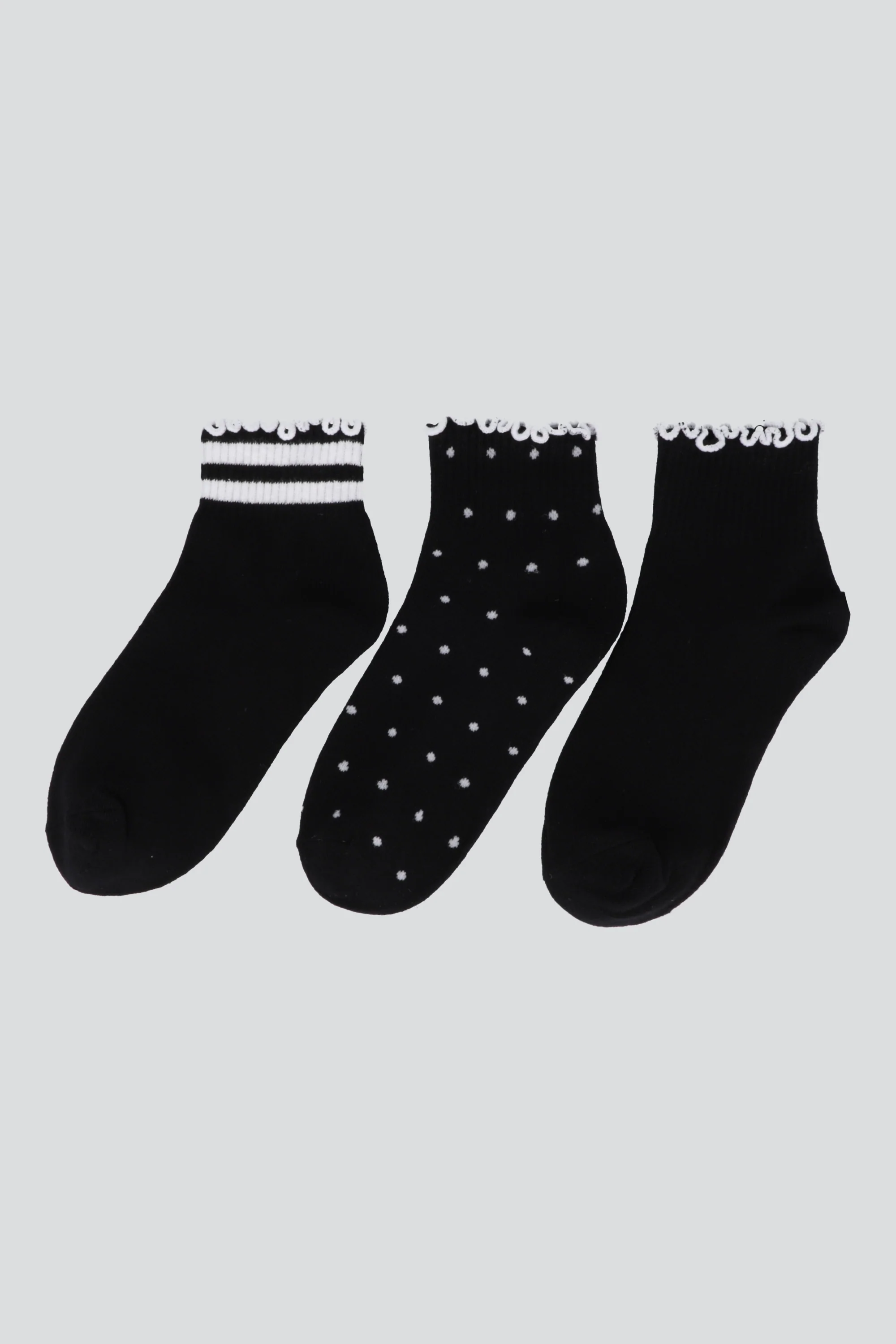 Tripack calcetines olan print