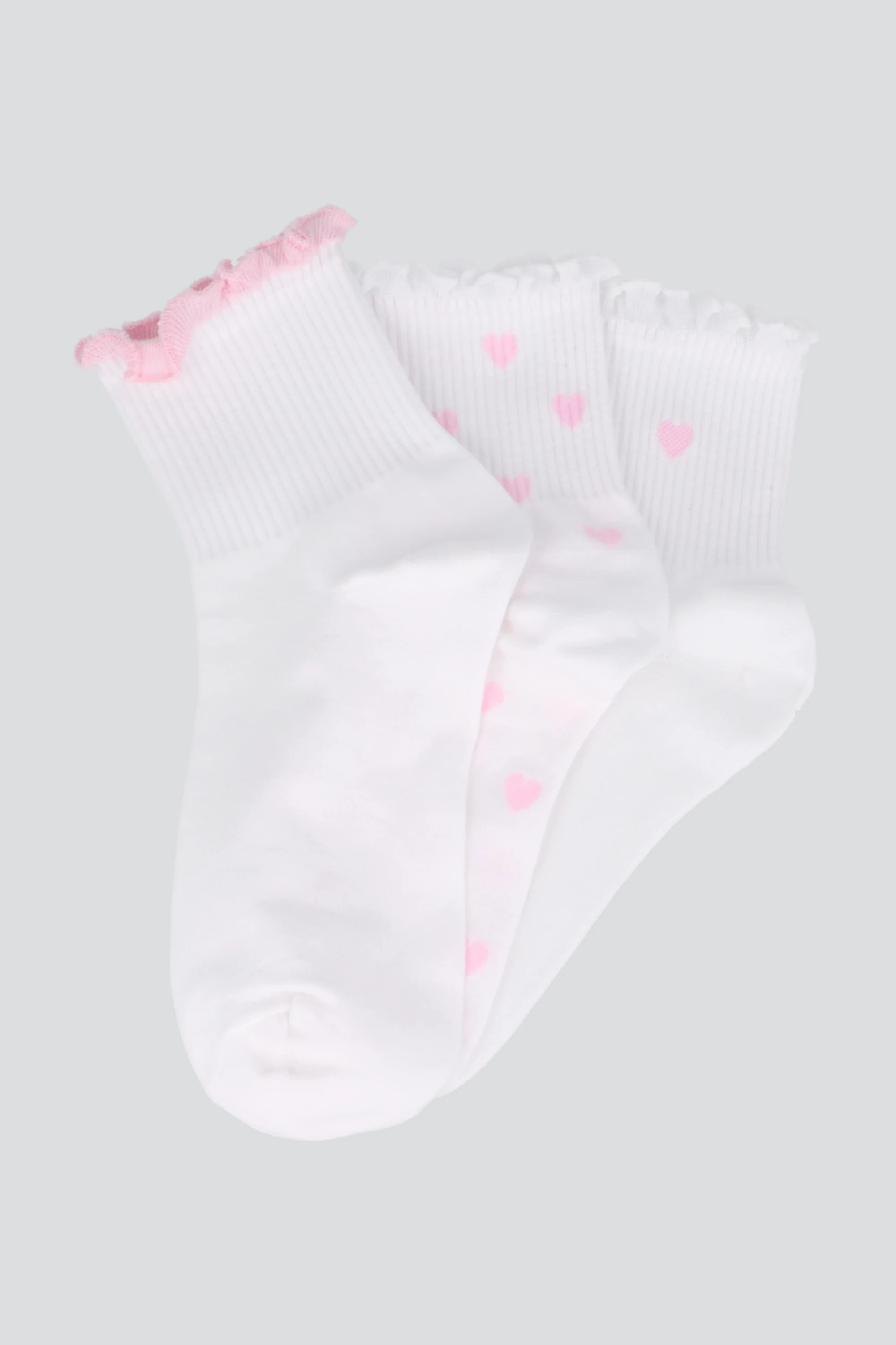 Tripack calcetines olanes detalle corazones
