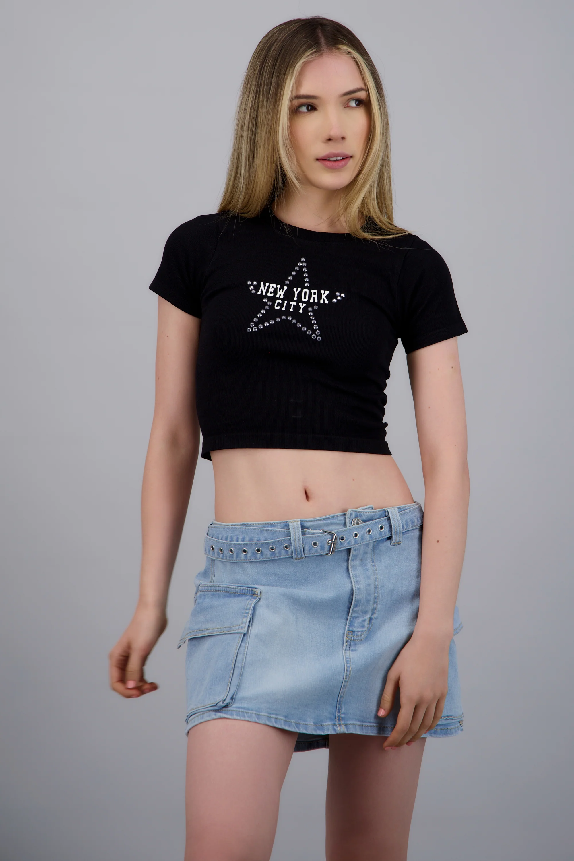 Tshirt crop detalle estrella NYC - Image 3