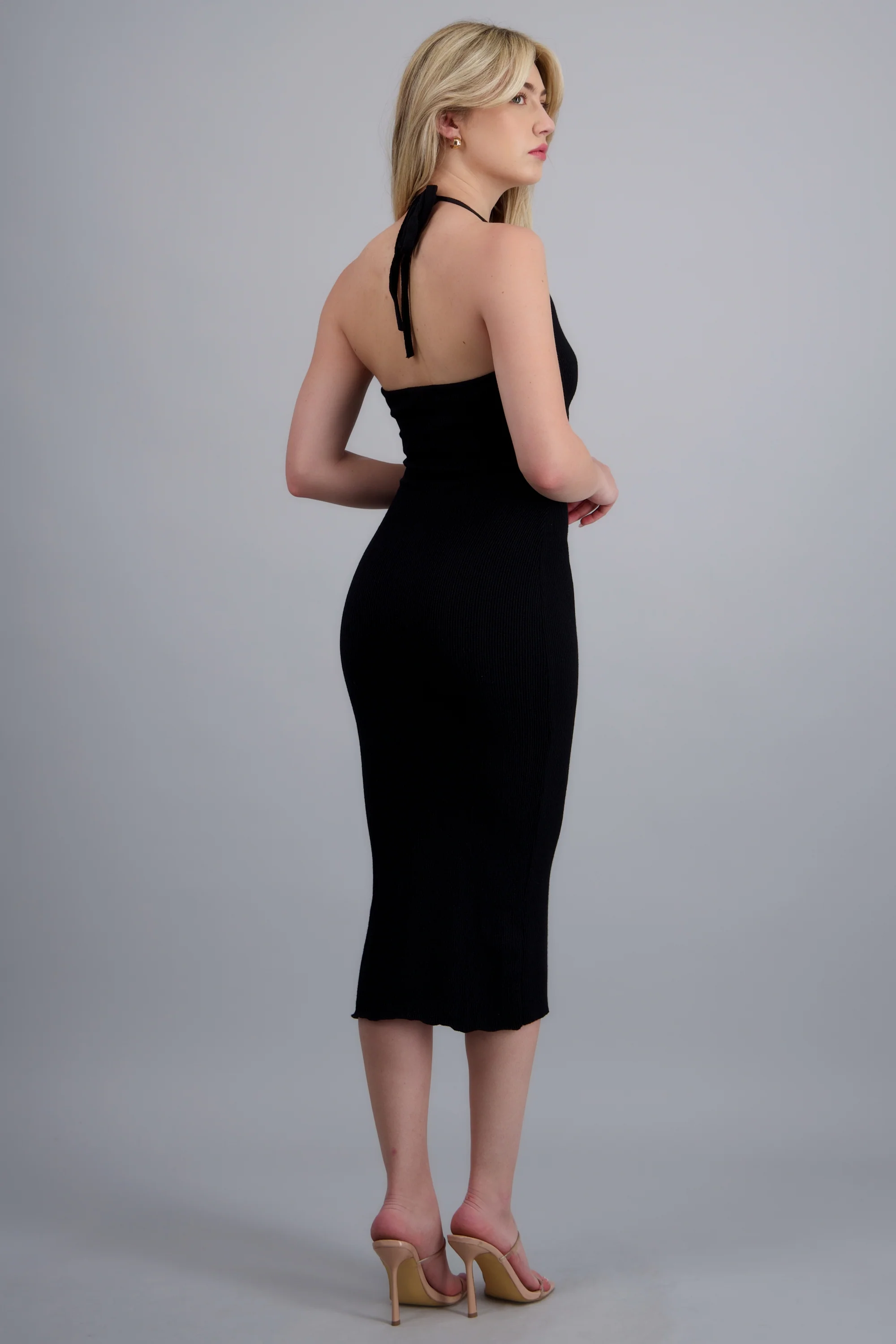Vestido abertura detalle metálico - Image 4