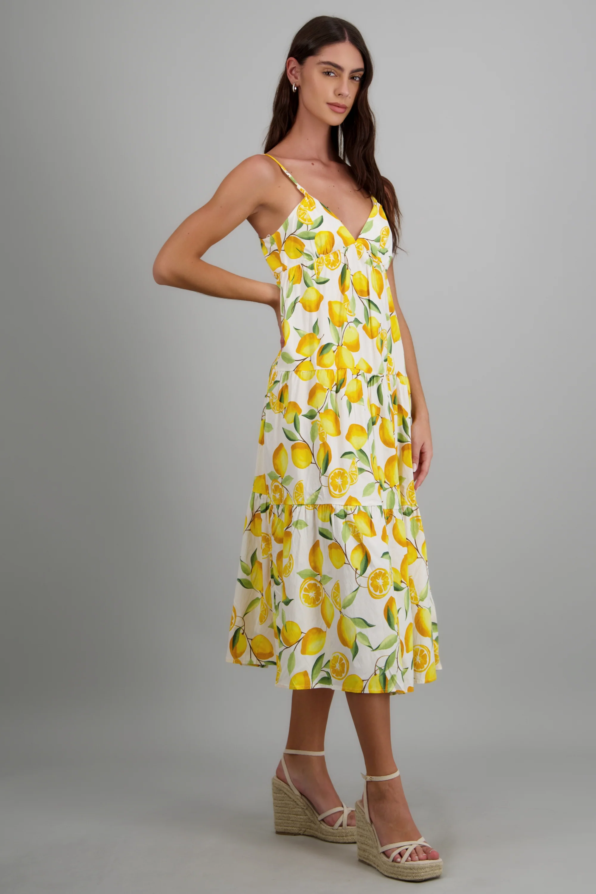 Vestido bloques estampado limones - Image 2