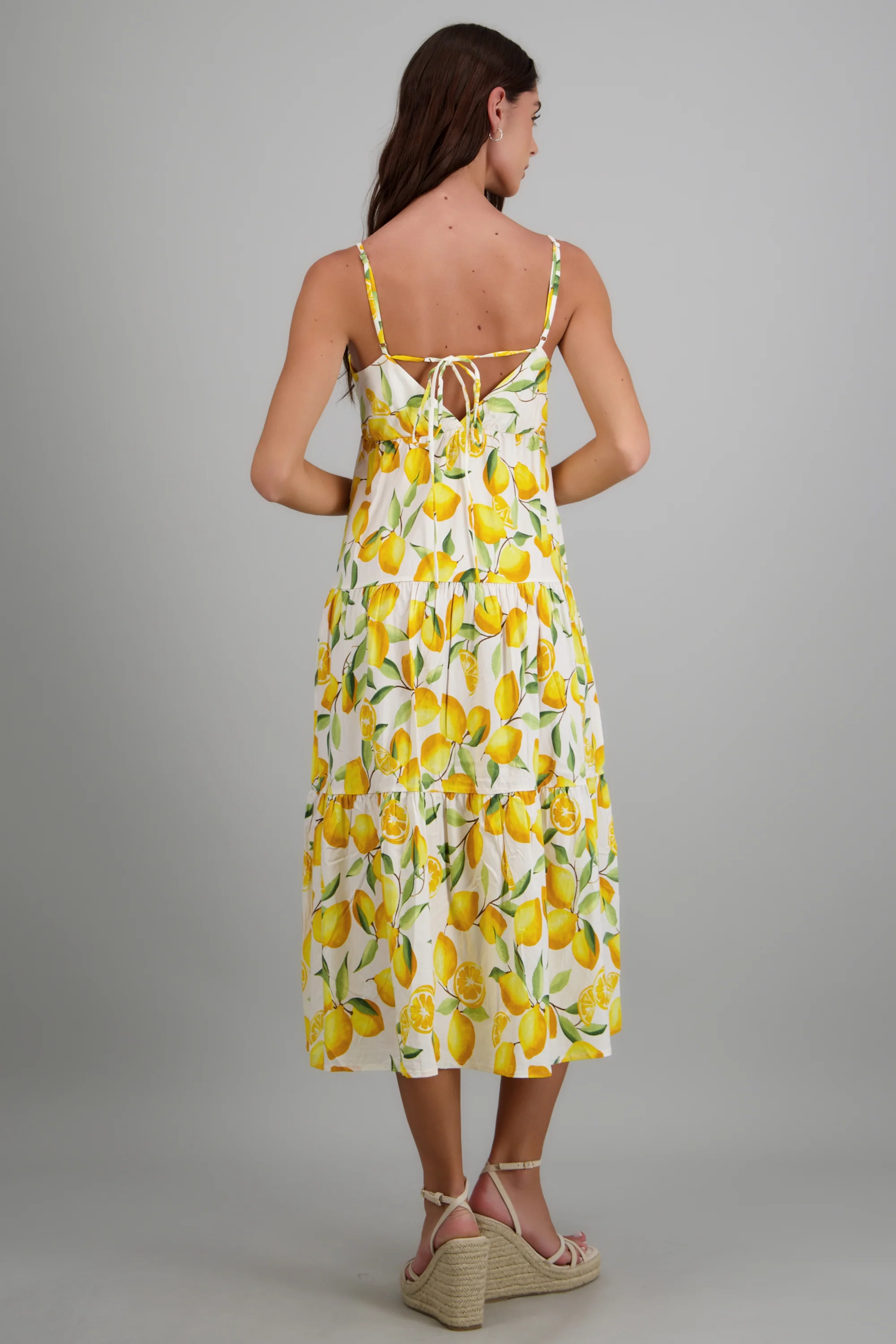 Vestido bloques estampado limones - Image 4