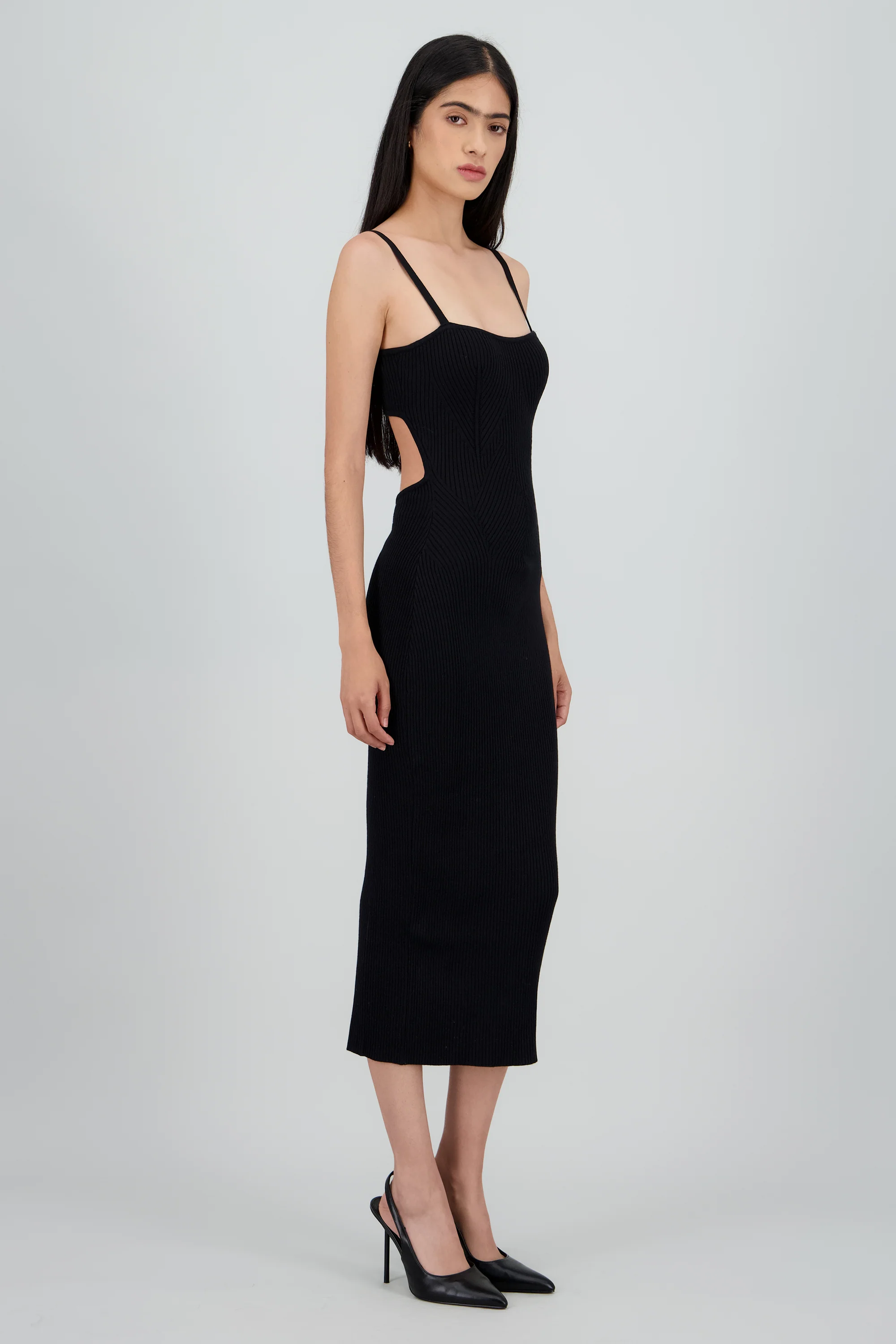 Vestido bodycon tejido espalda abierta - Image 3