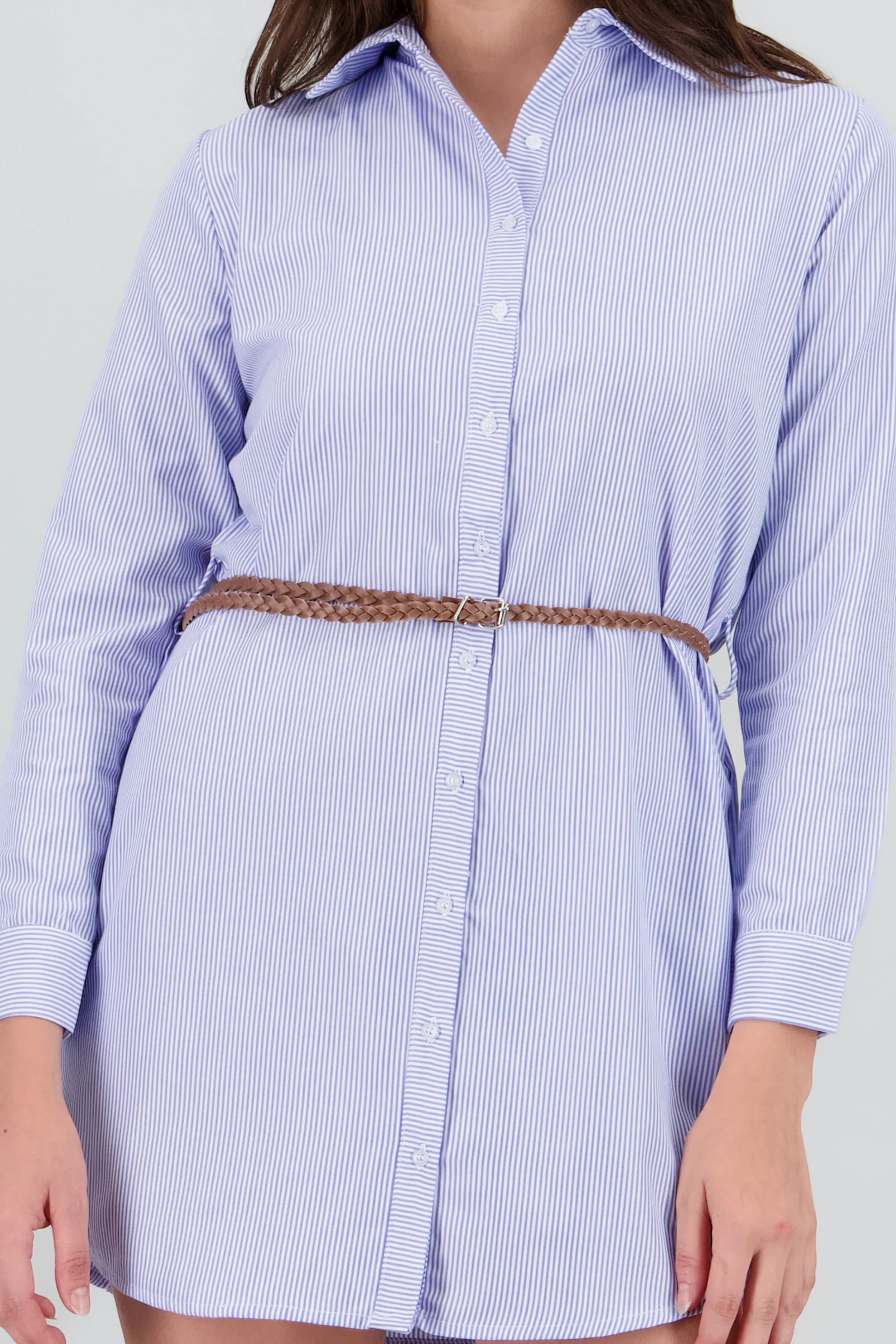 Vestido camisero detalle cinturon - Image 5