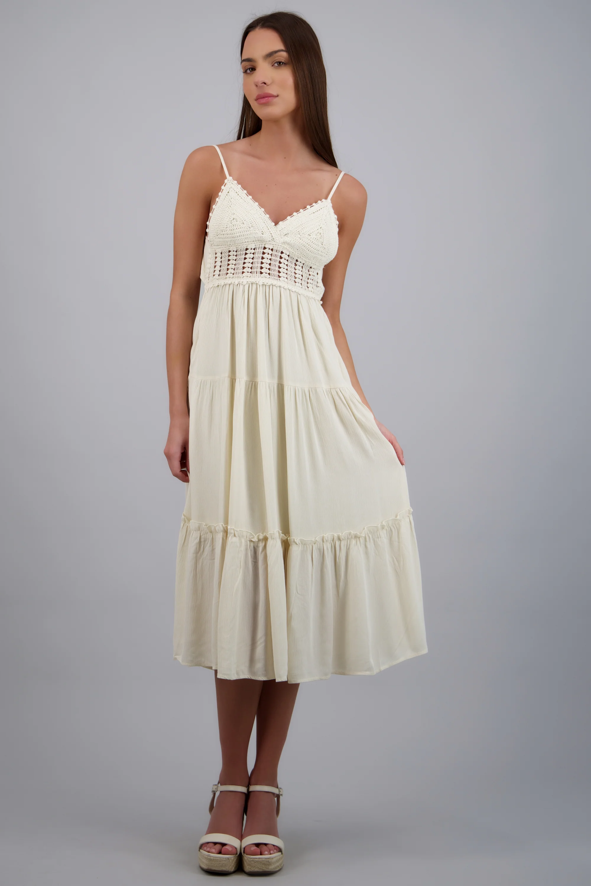 VESTIDO CON CROCHET LISO - Image 3