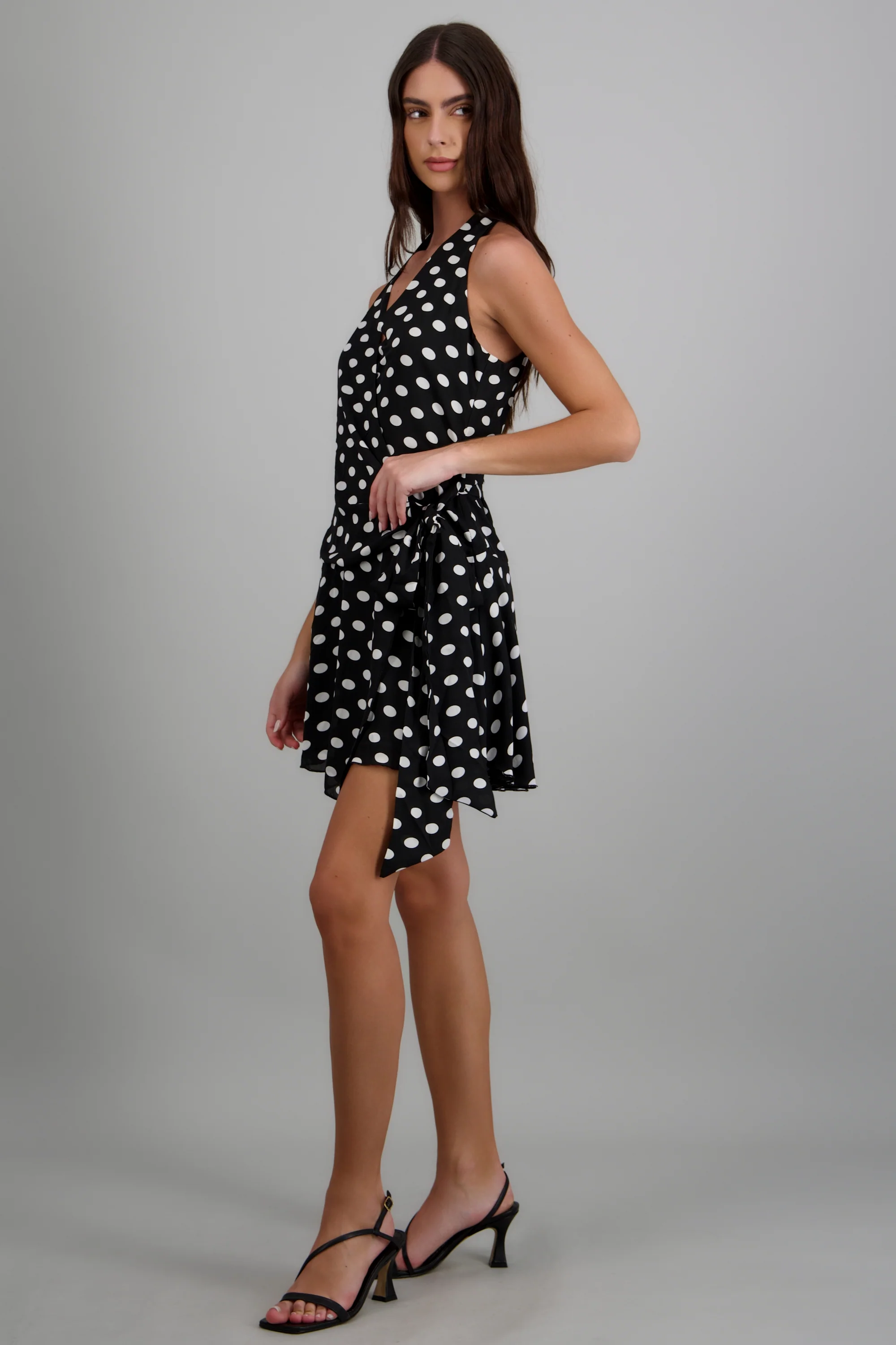 Vestido cruzado polka dots - Image 2
