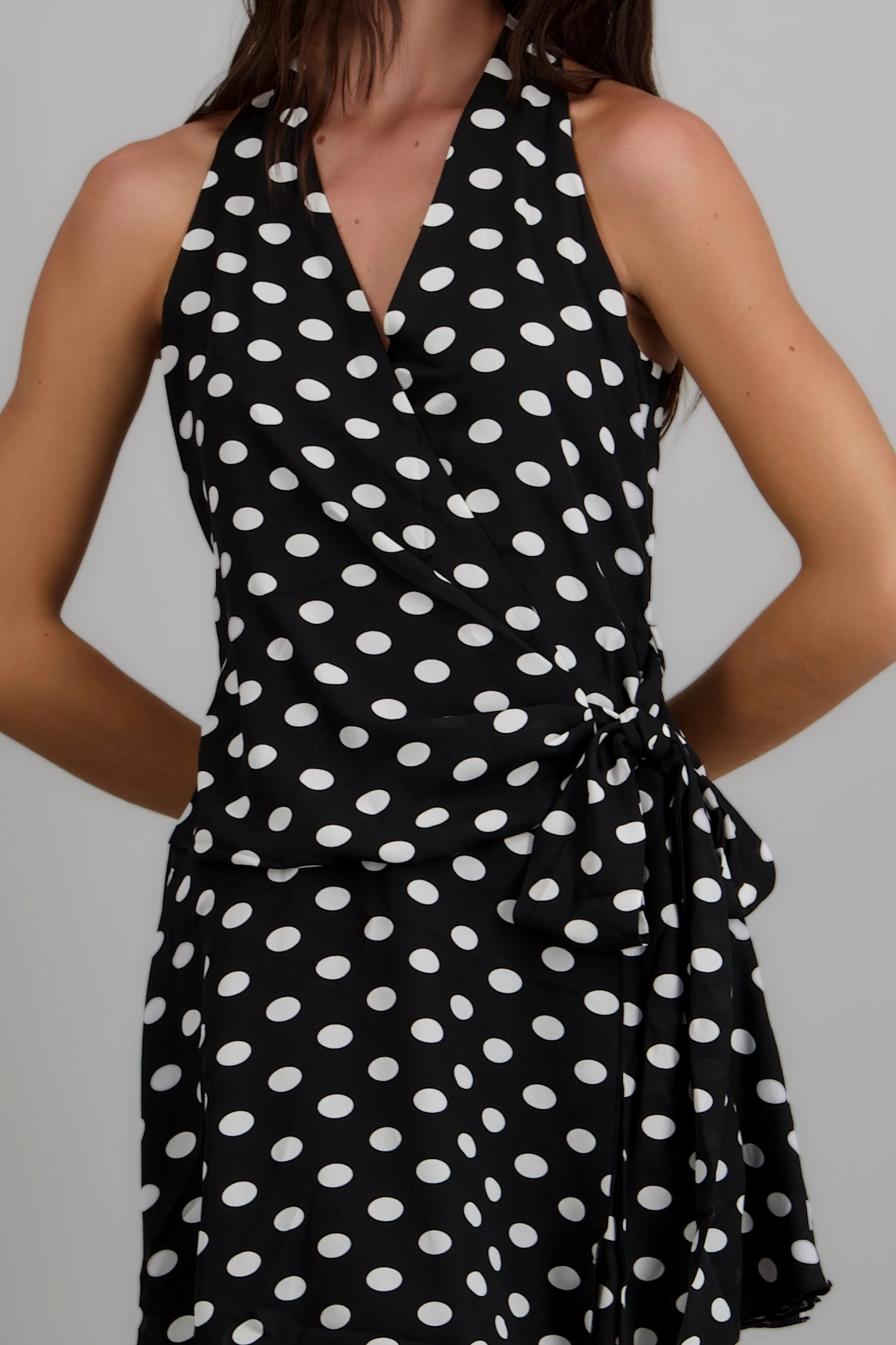 Vestido cruzado polka dots - Image 5