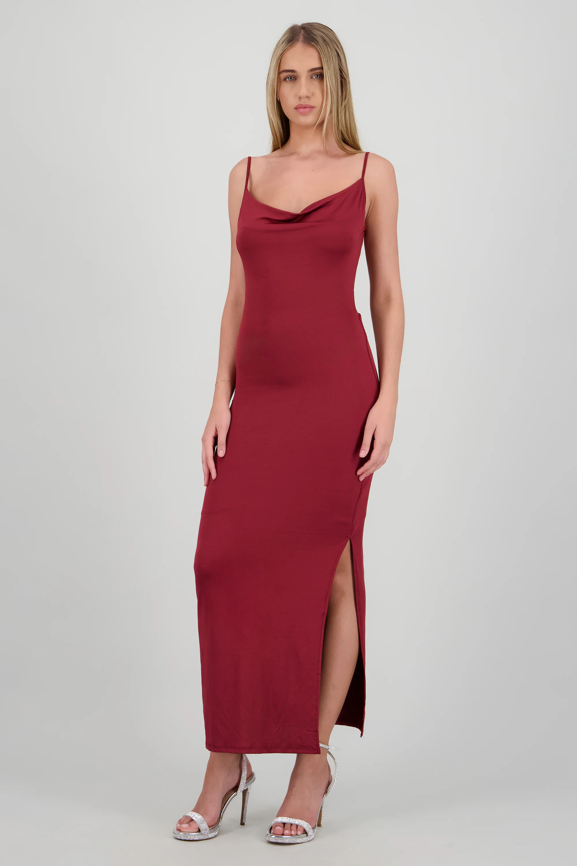 Vestido cuello cascada escote espalda - Image 4