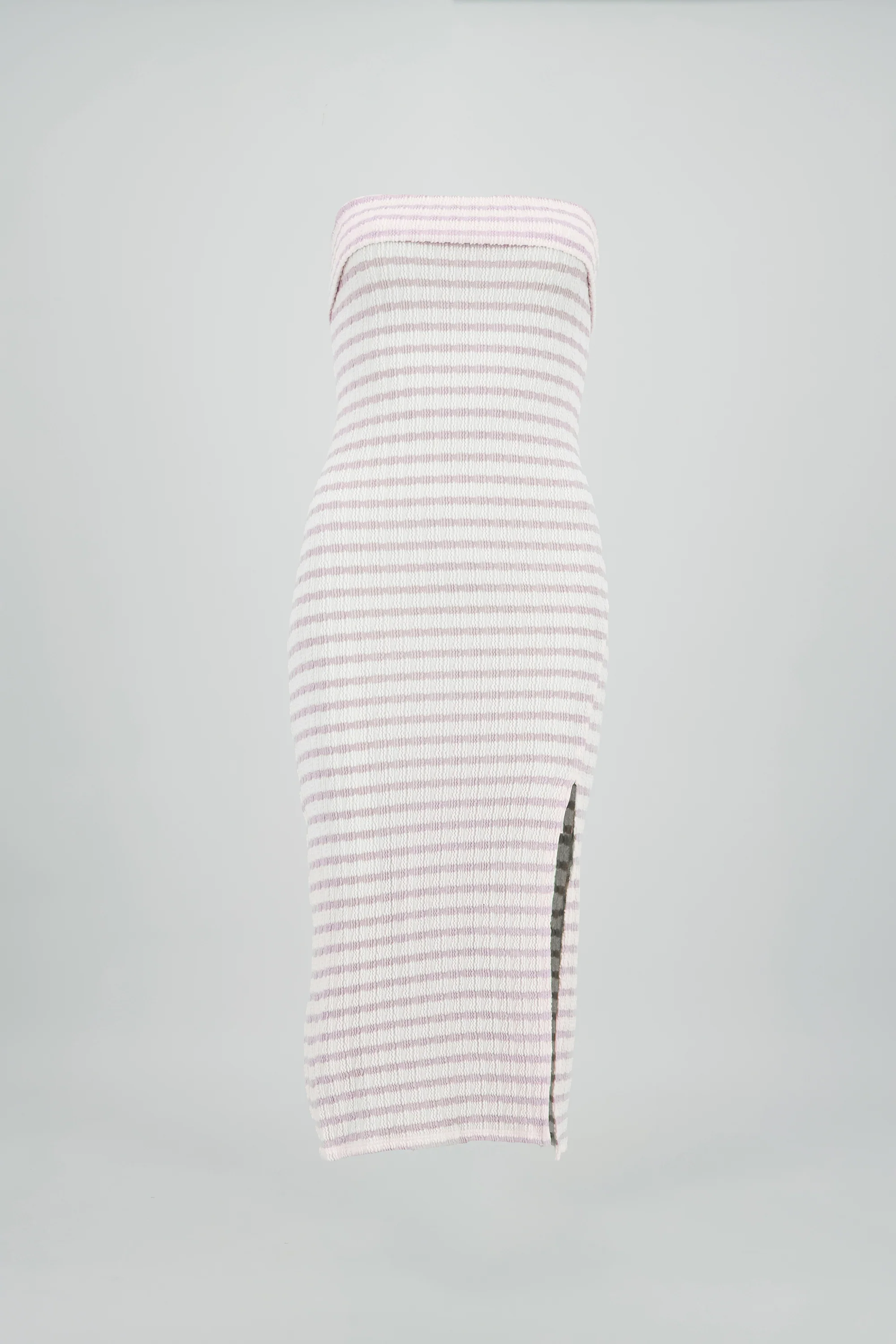 Vestido strapless estampado rayas - Image 6
