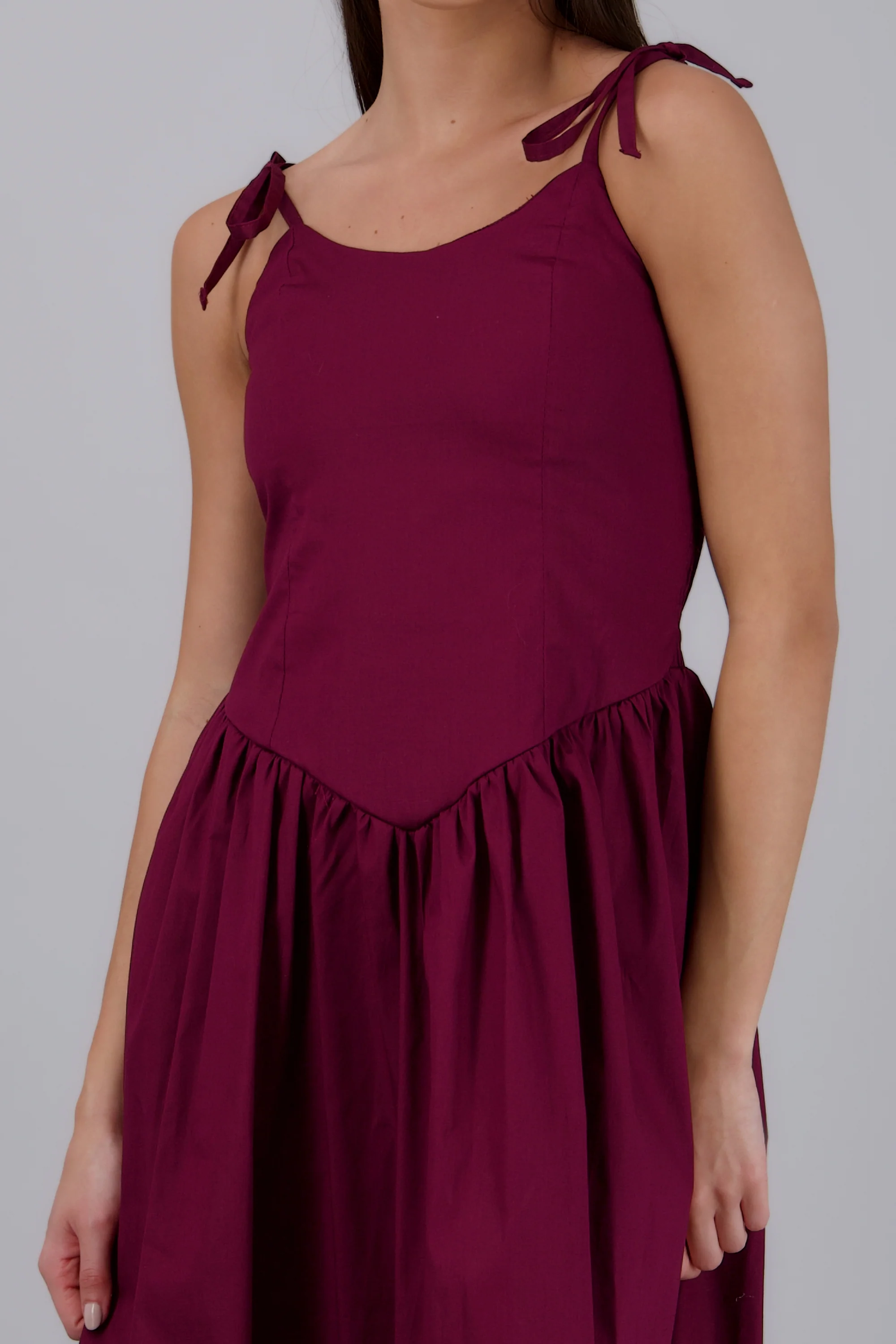 Vestido de tirantes corte en cintura - Image 5